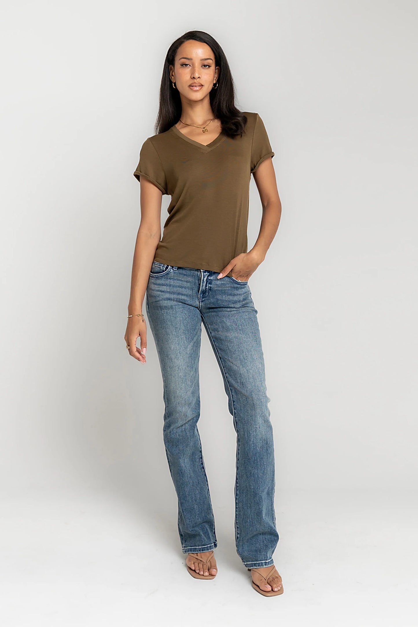 Ollie Top in Olive