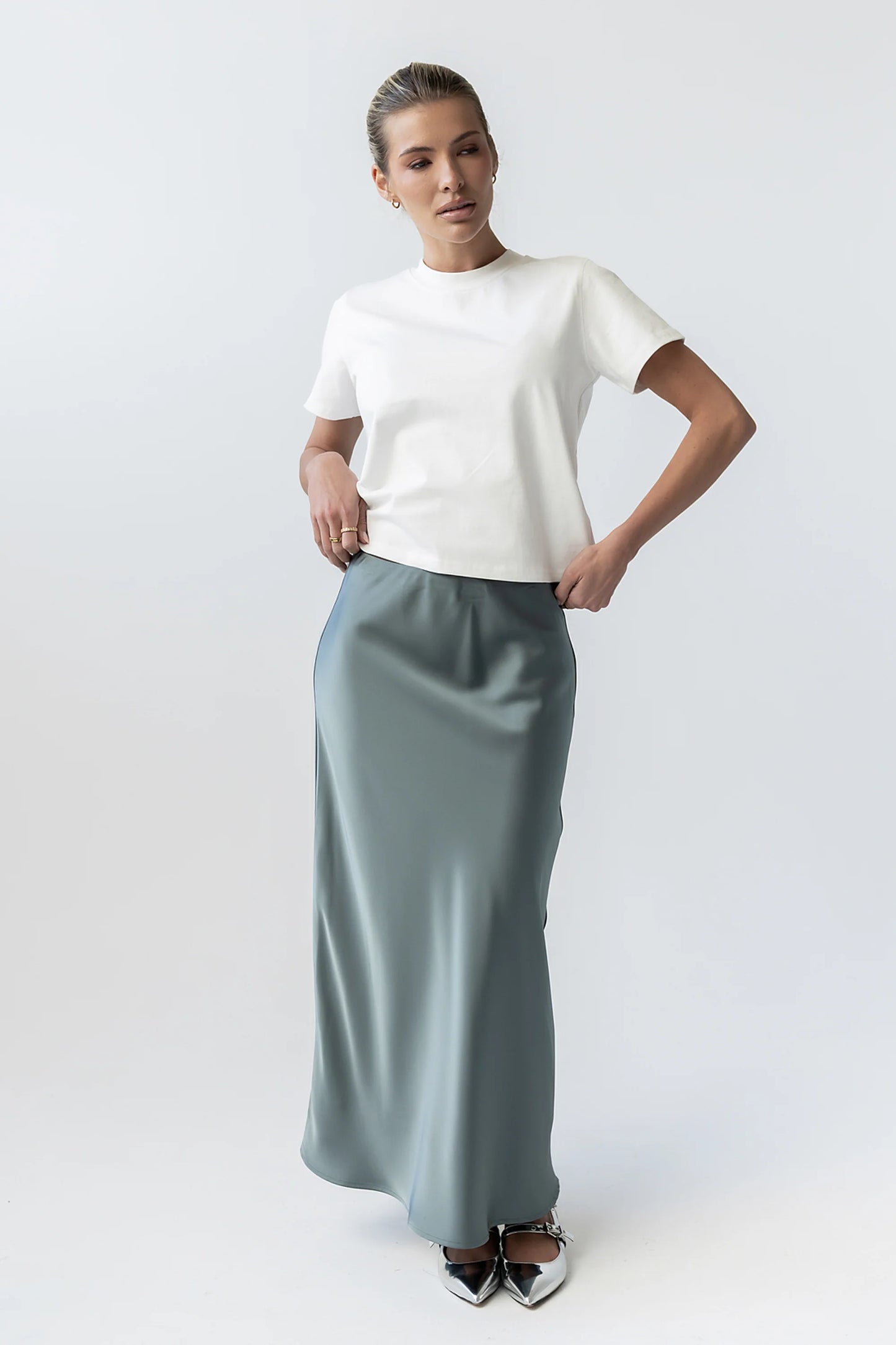 Judy Tee in White