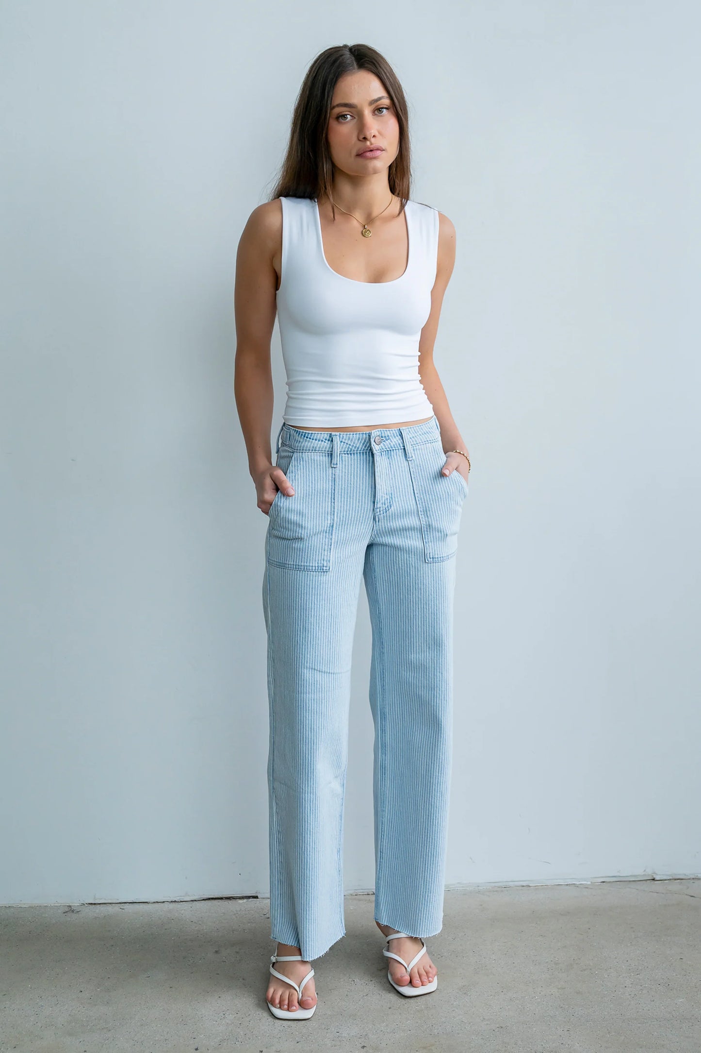 Millie Tank Top in White