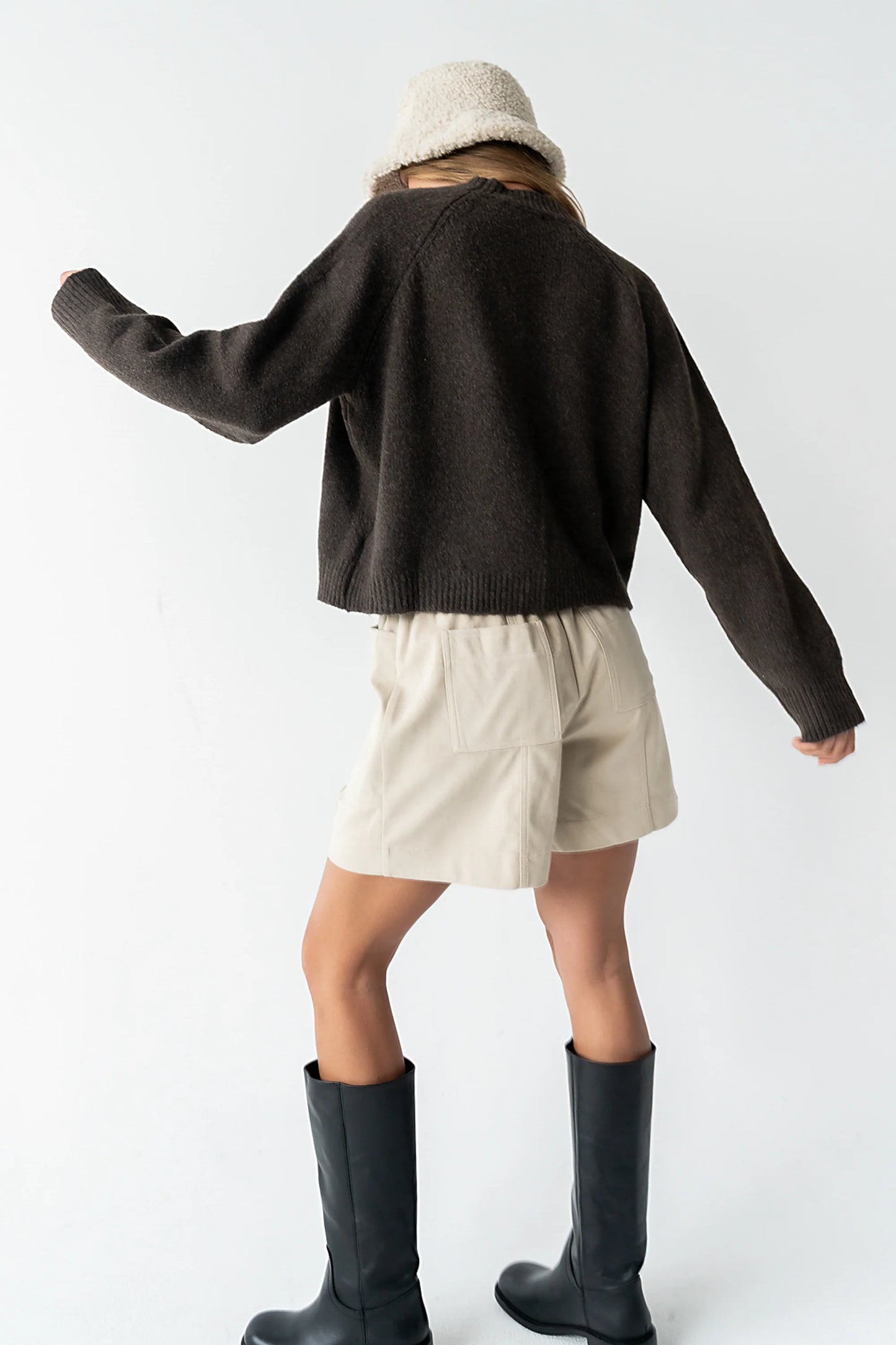 Suzie Graphic Sweater in Brown
