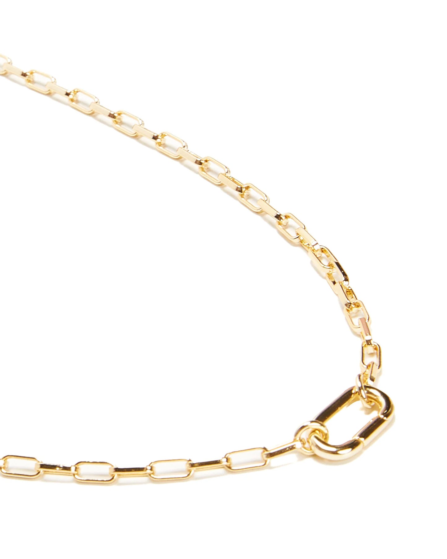 Skinny Hat 14k Plated Chain