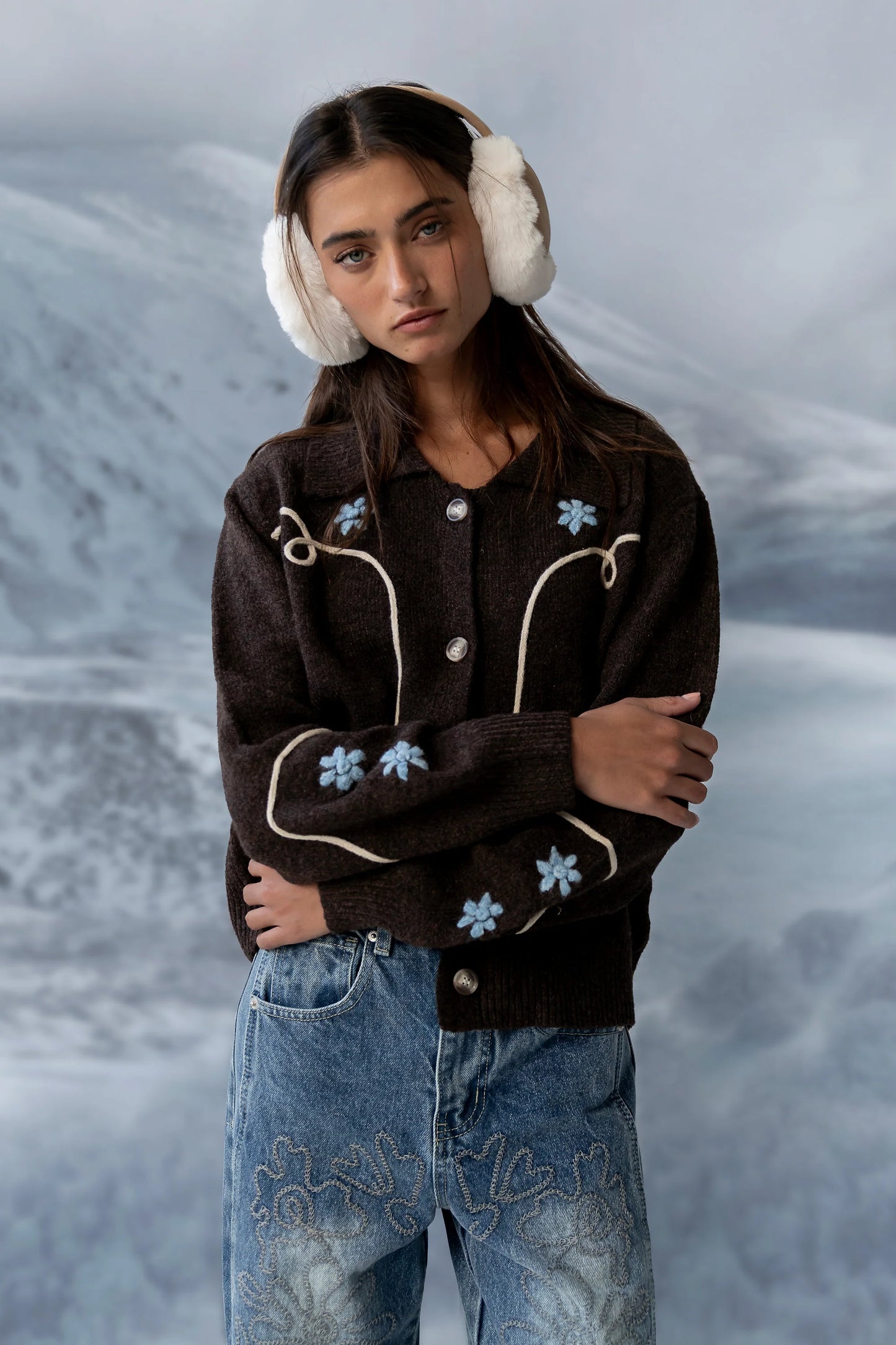 Ramero Embroidered Cardigan