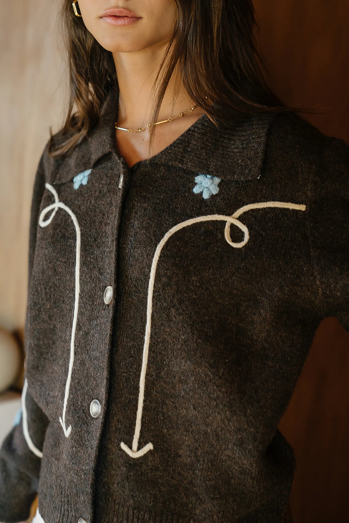 Ramero Embroidered Cardigan