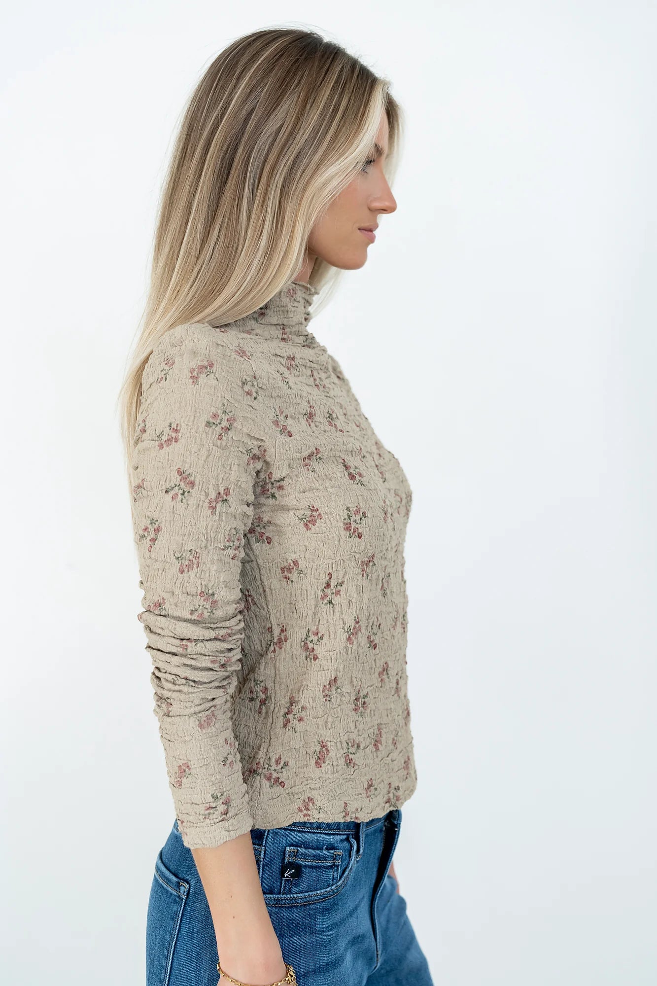 Marty Floral Textured Top