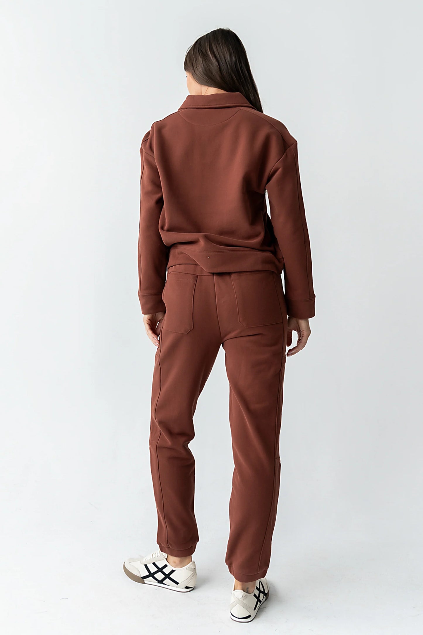 Patricia Barrel Sweatpants in Burgundy