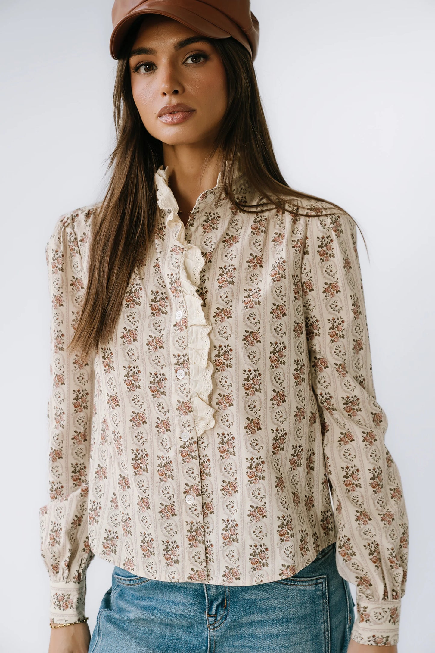 Markel Lace Trim Blouse