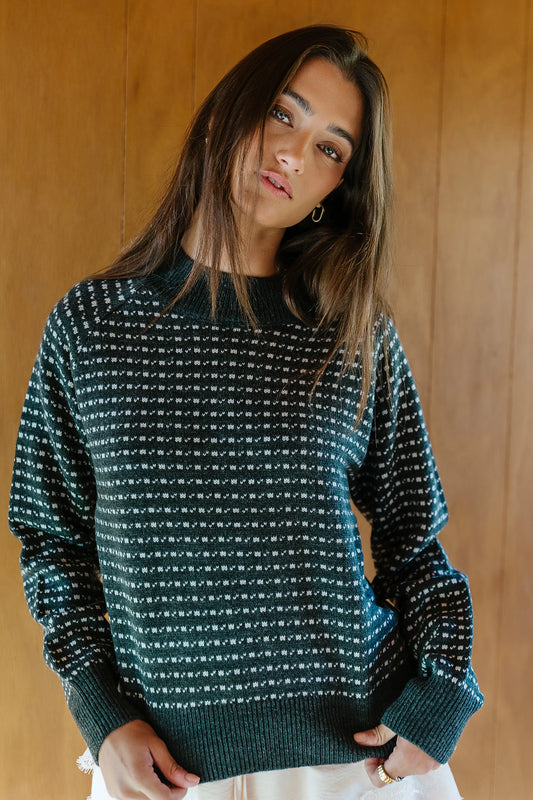 Ziggy Knit Sweater in Charcoal