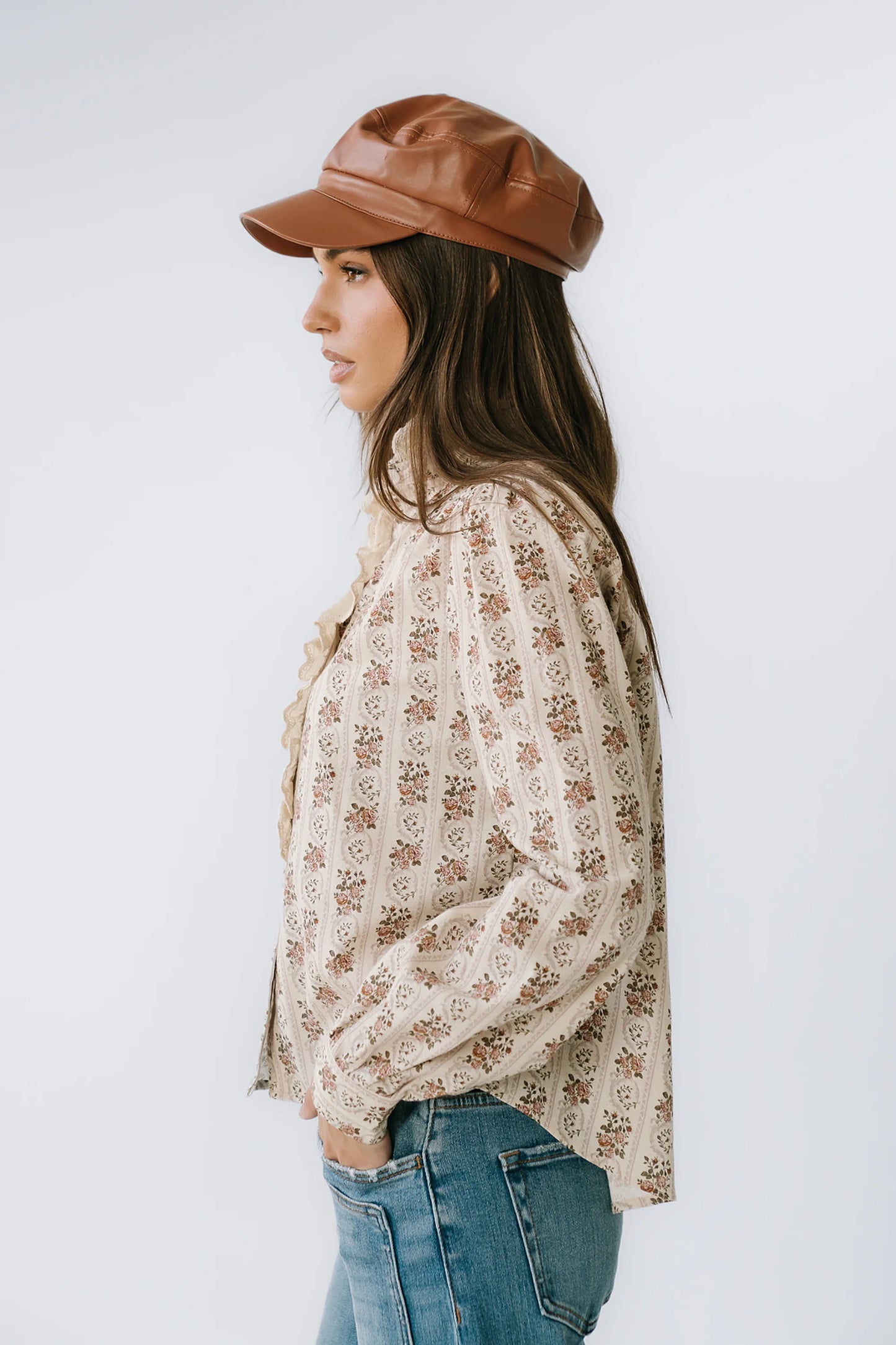 Markel Lace Trim Blouse