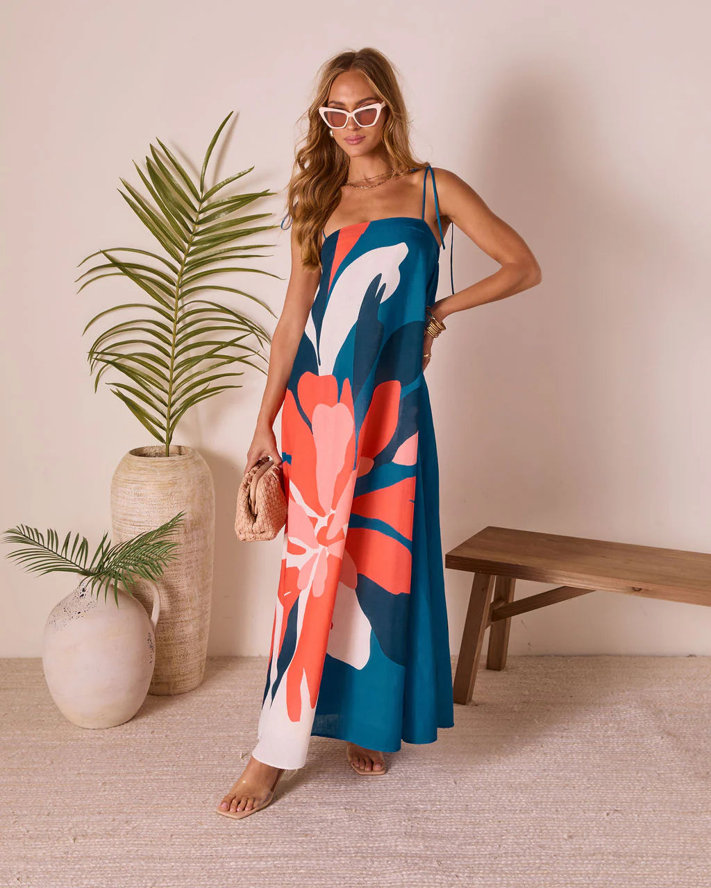 Sunkissed Escape Abstract Maxi Dress