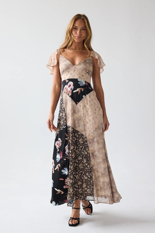Zola Patchwork Maxi Dress