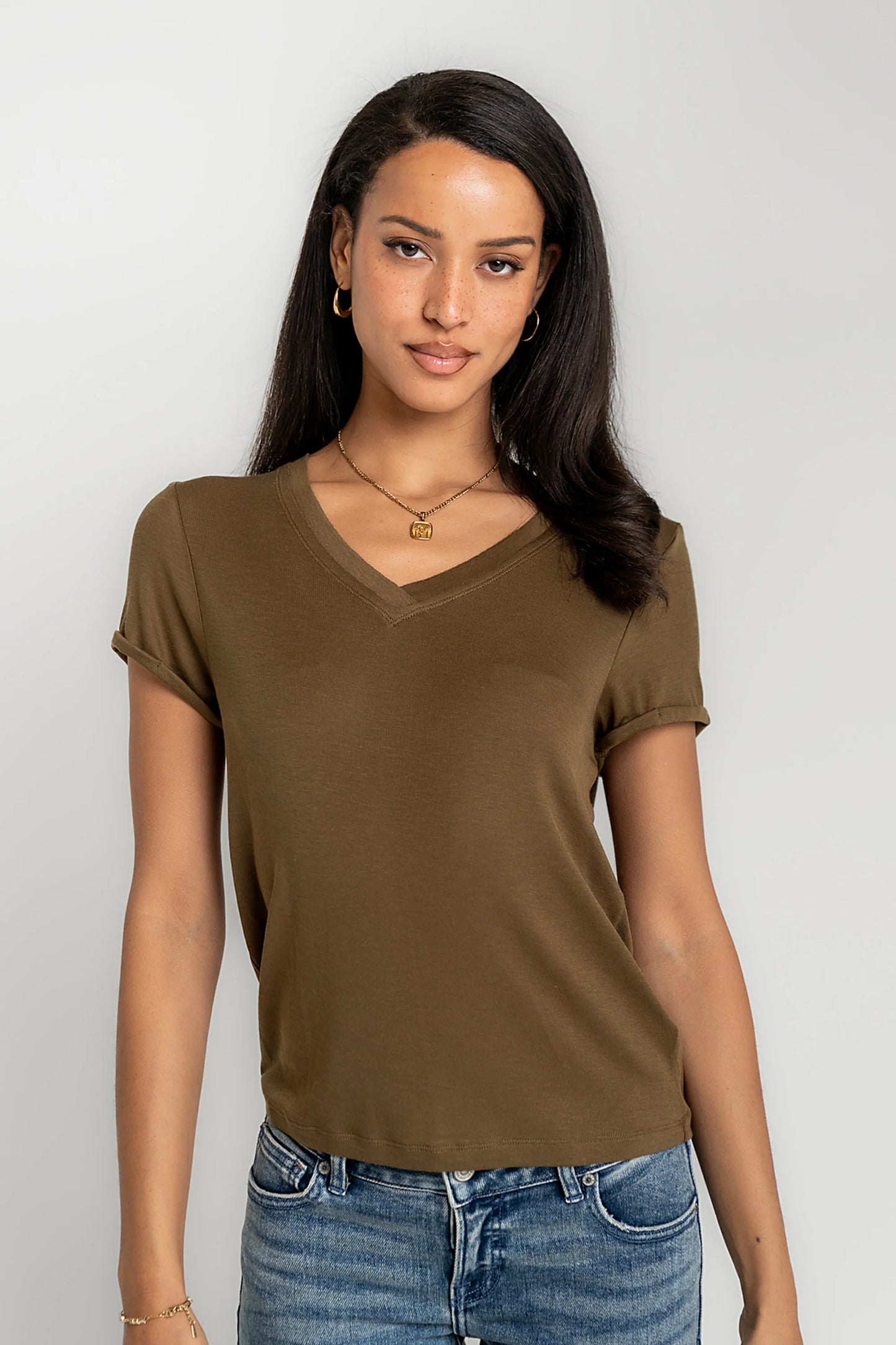 Ollie Top in Olive