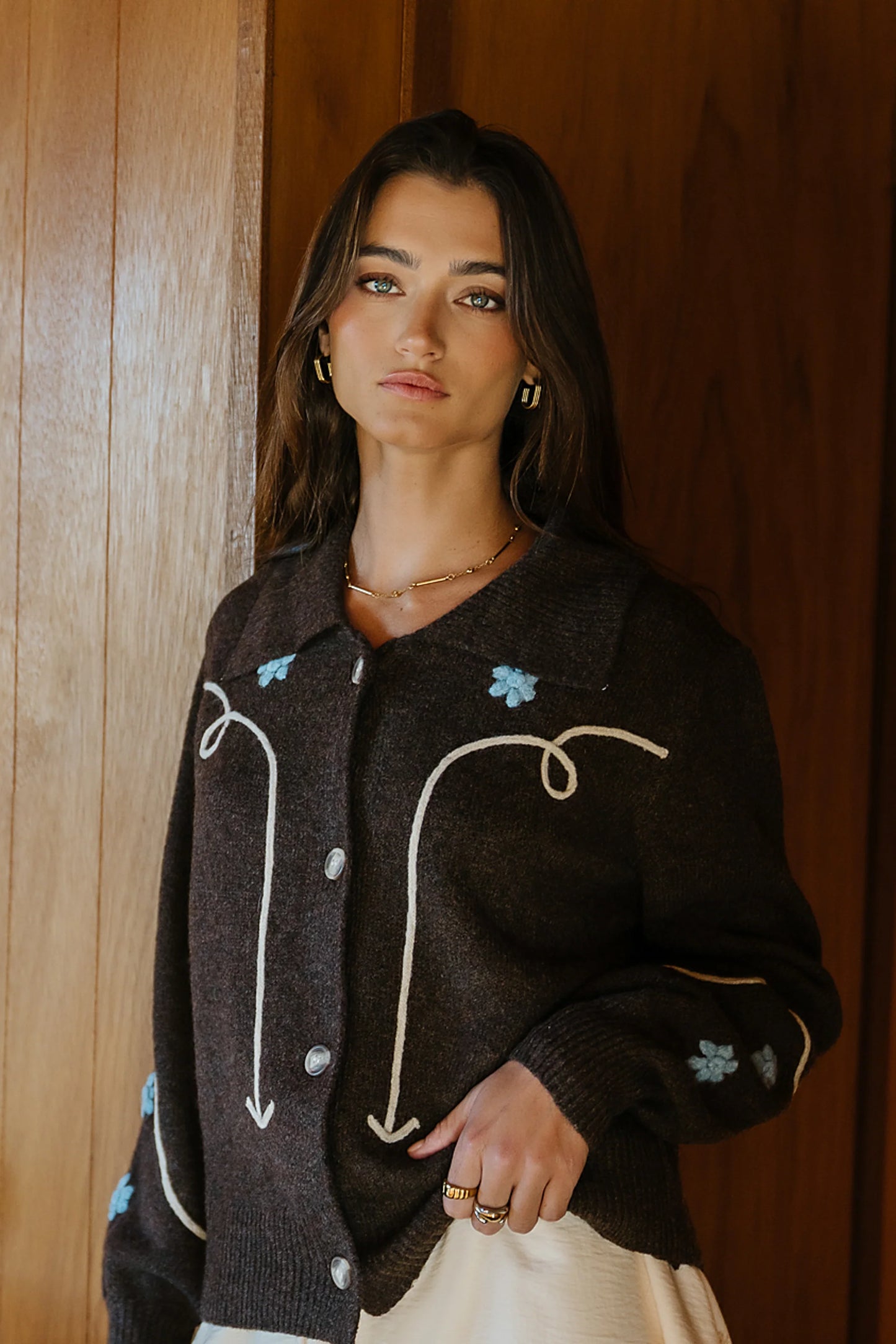 Ramero Embroidered Cardigan