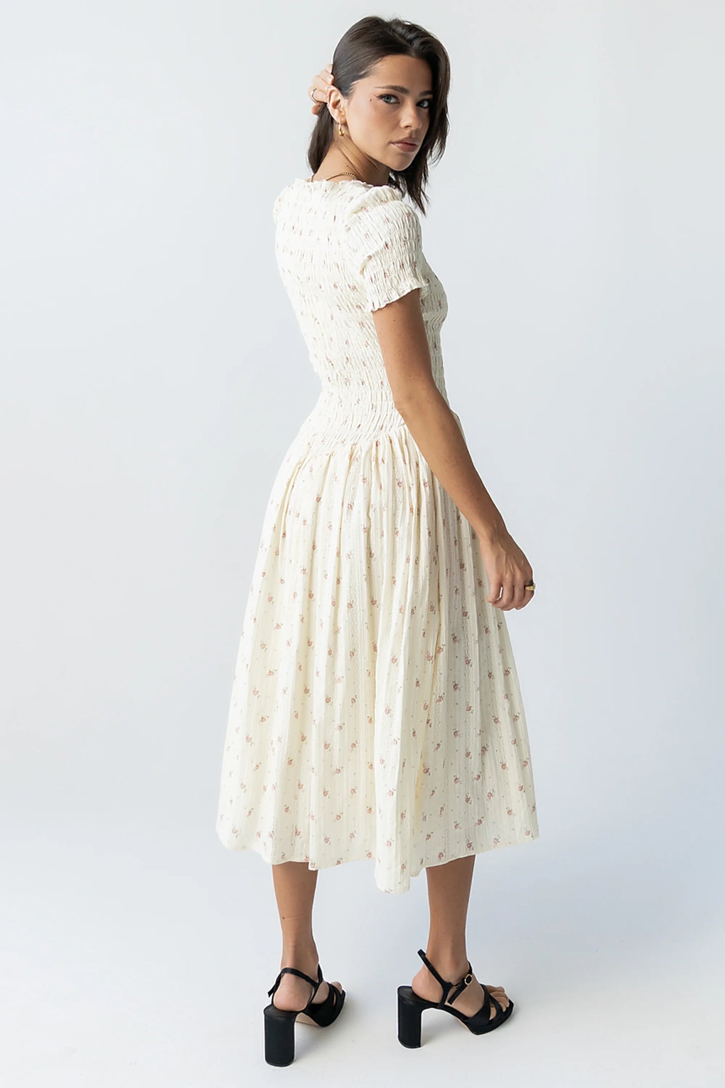 Jenny Smocked Midi Dress