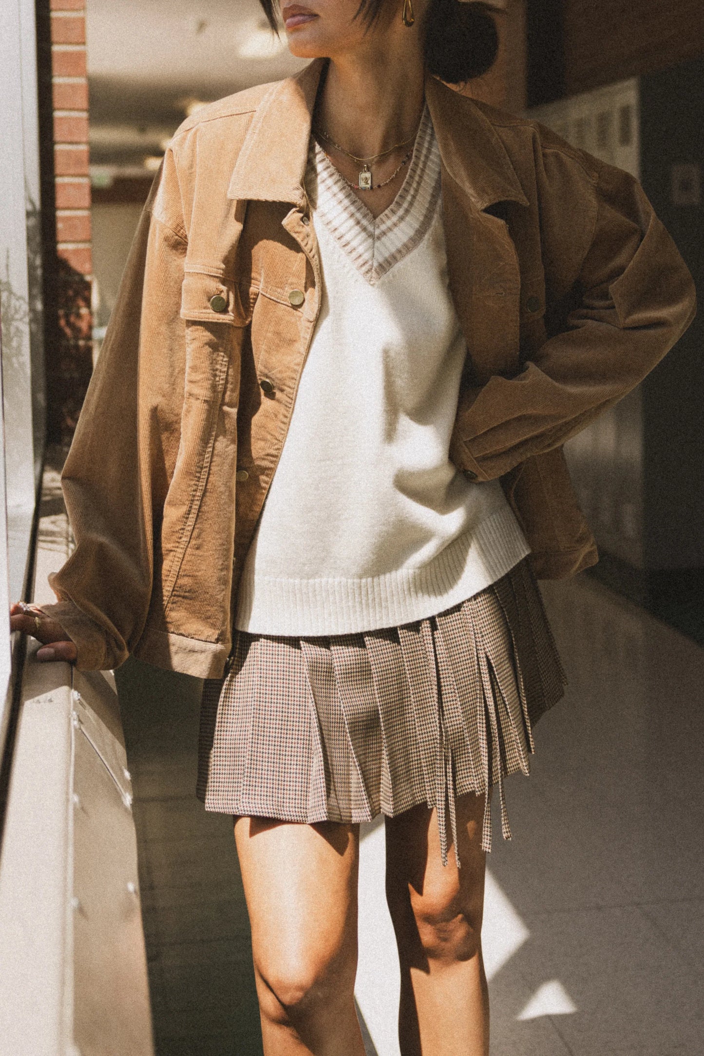 Rachel Pleated Mini Skirt