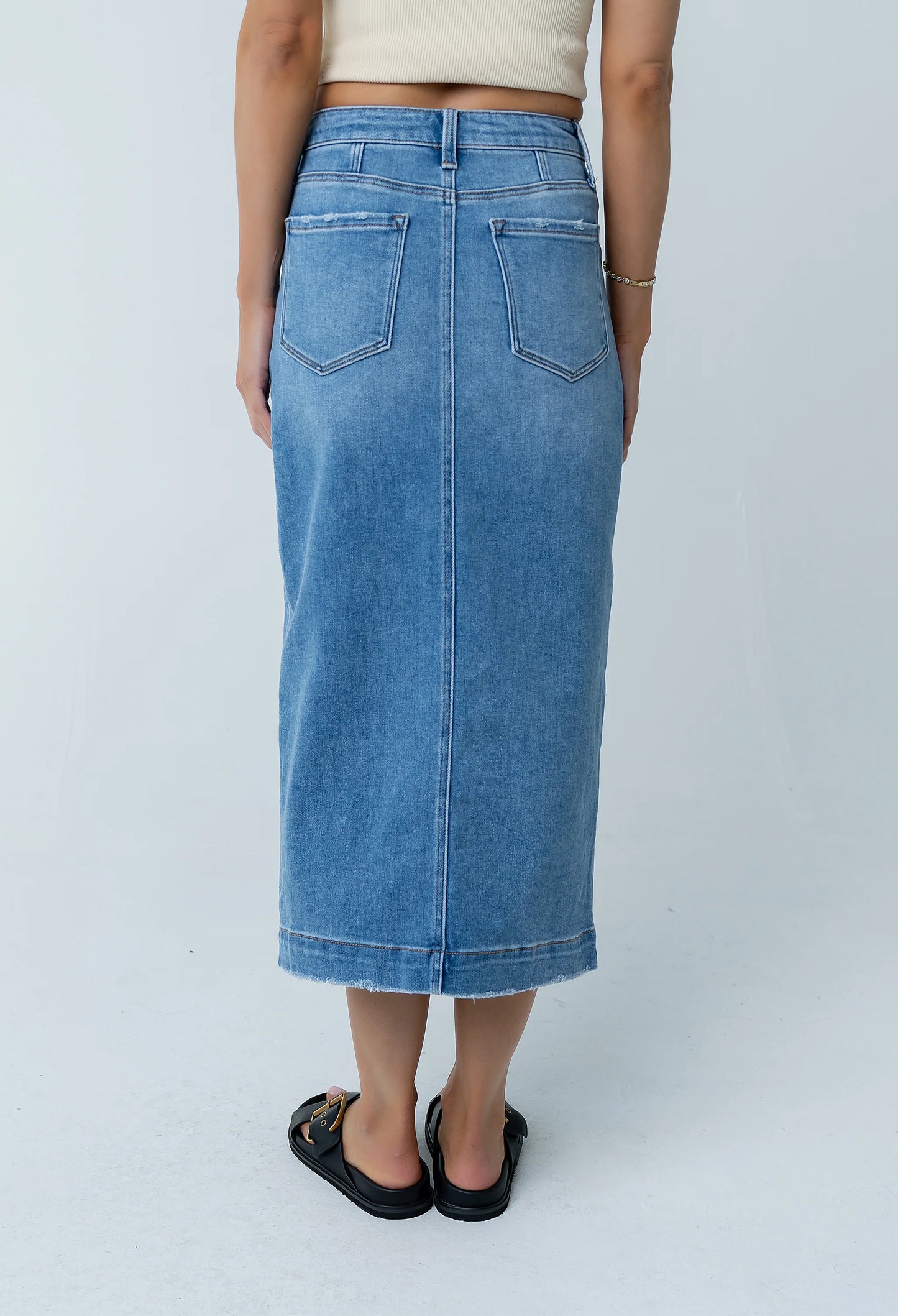 Landry Denim Midi Skirt