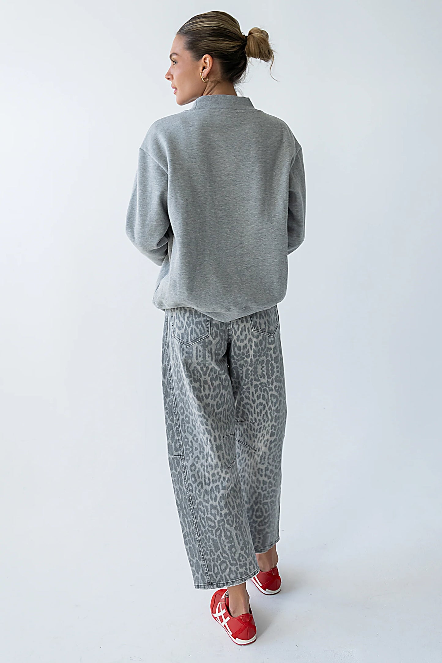 Marie Oversized Sweatshirt in Grey