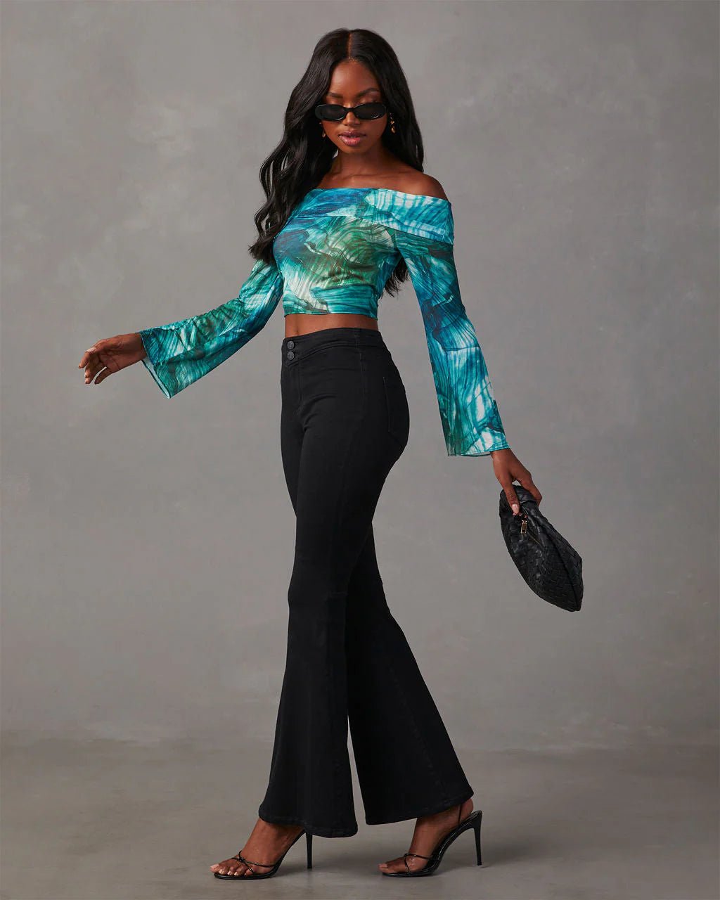 Becka Mesh Off The Shoulder Top