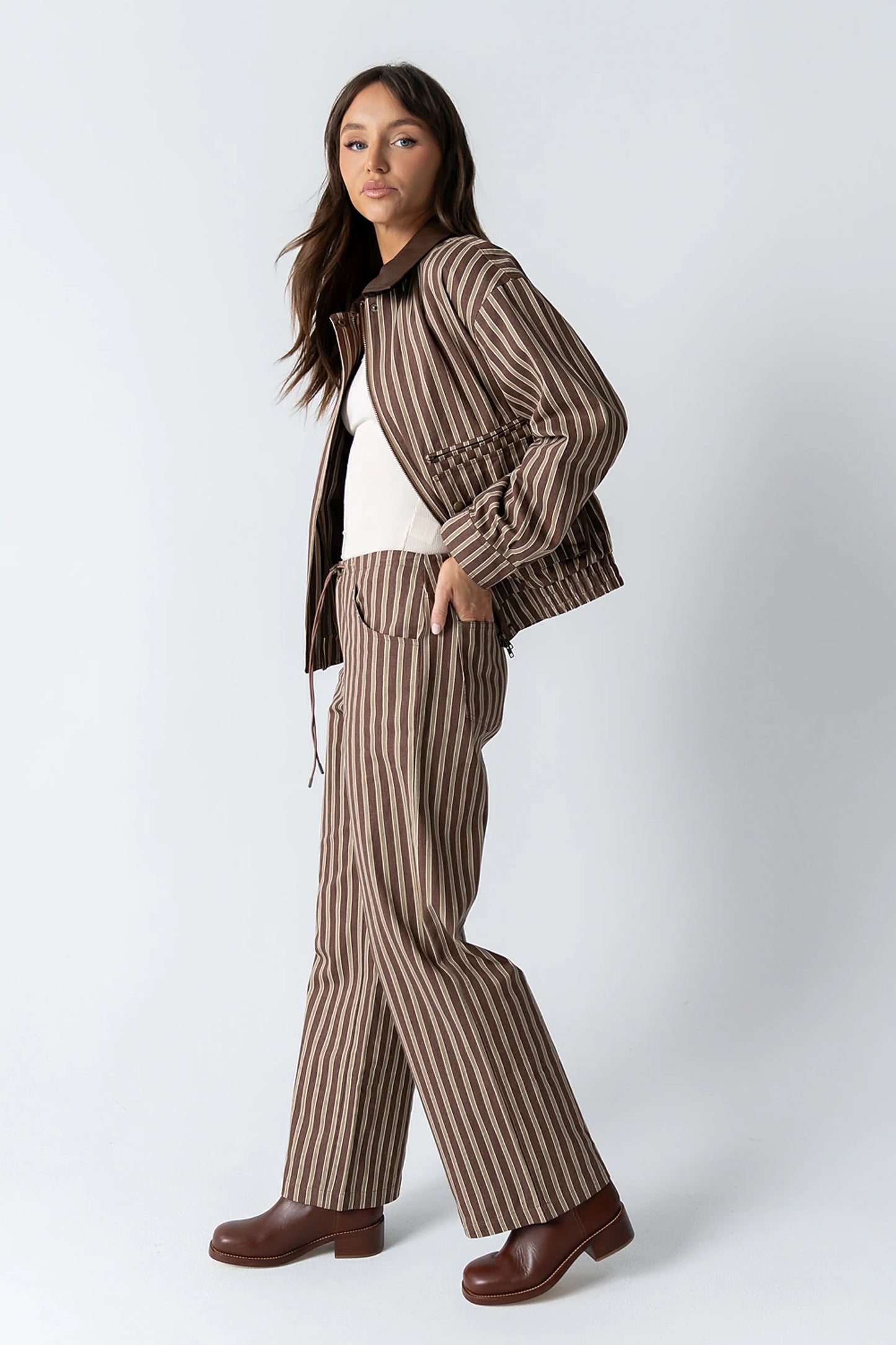 Carla Striped Wide Leg Pants