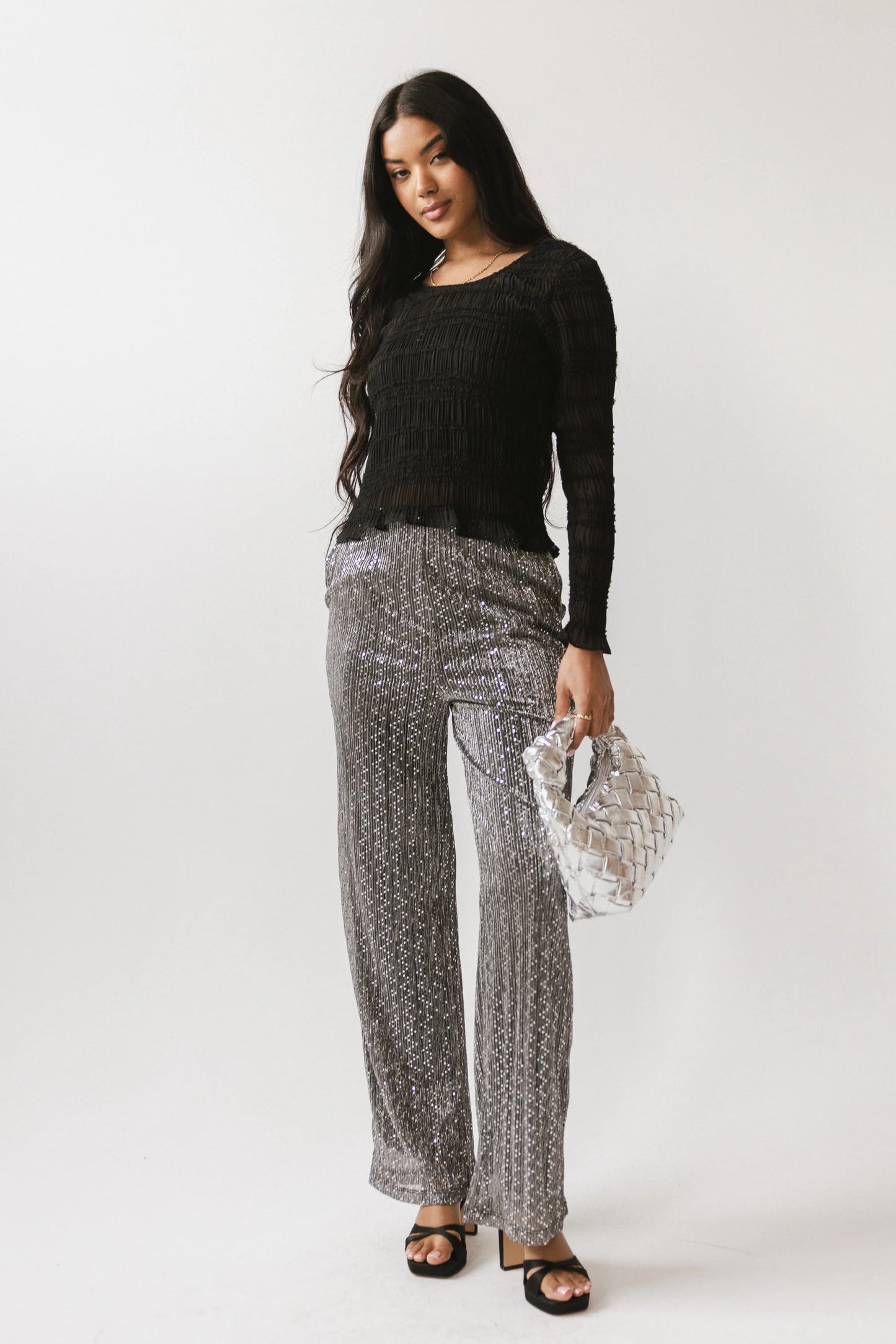 Clara Sparkly Wide Leg Pants