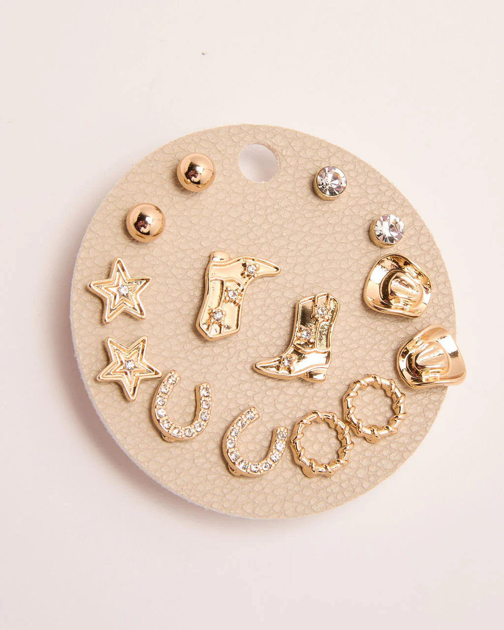 Boho Spur Western Stud Earring Set
