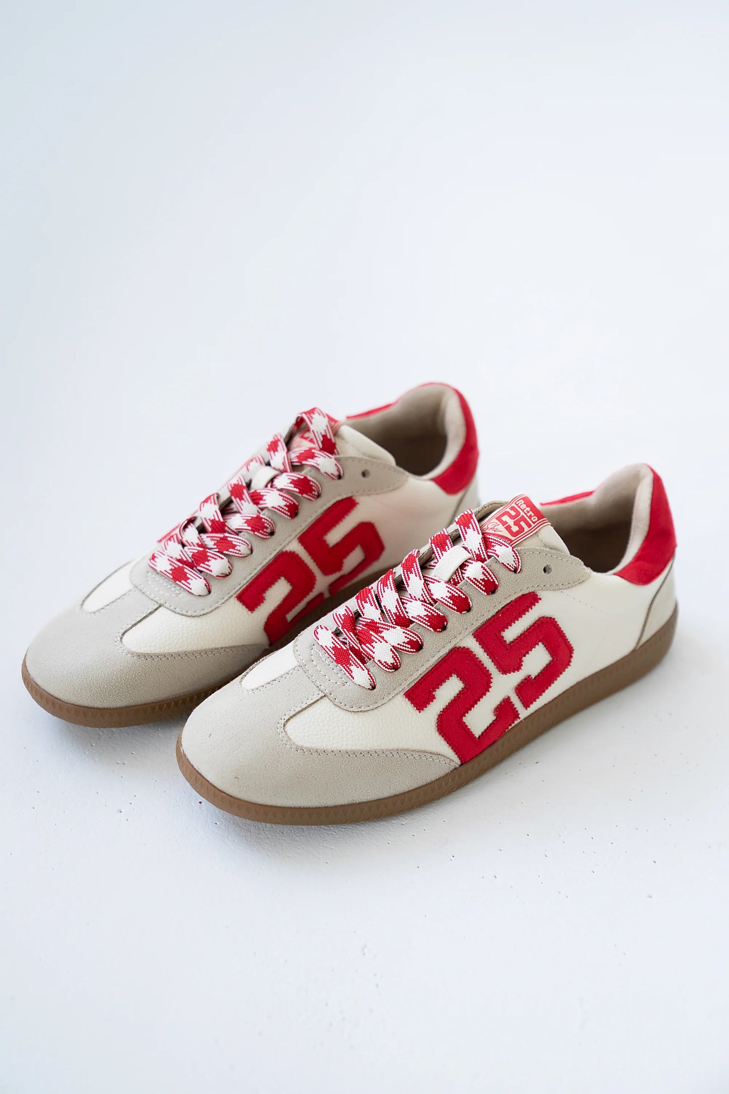 Kelly Retro Sneakers in Red-White