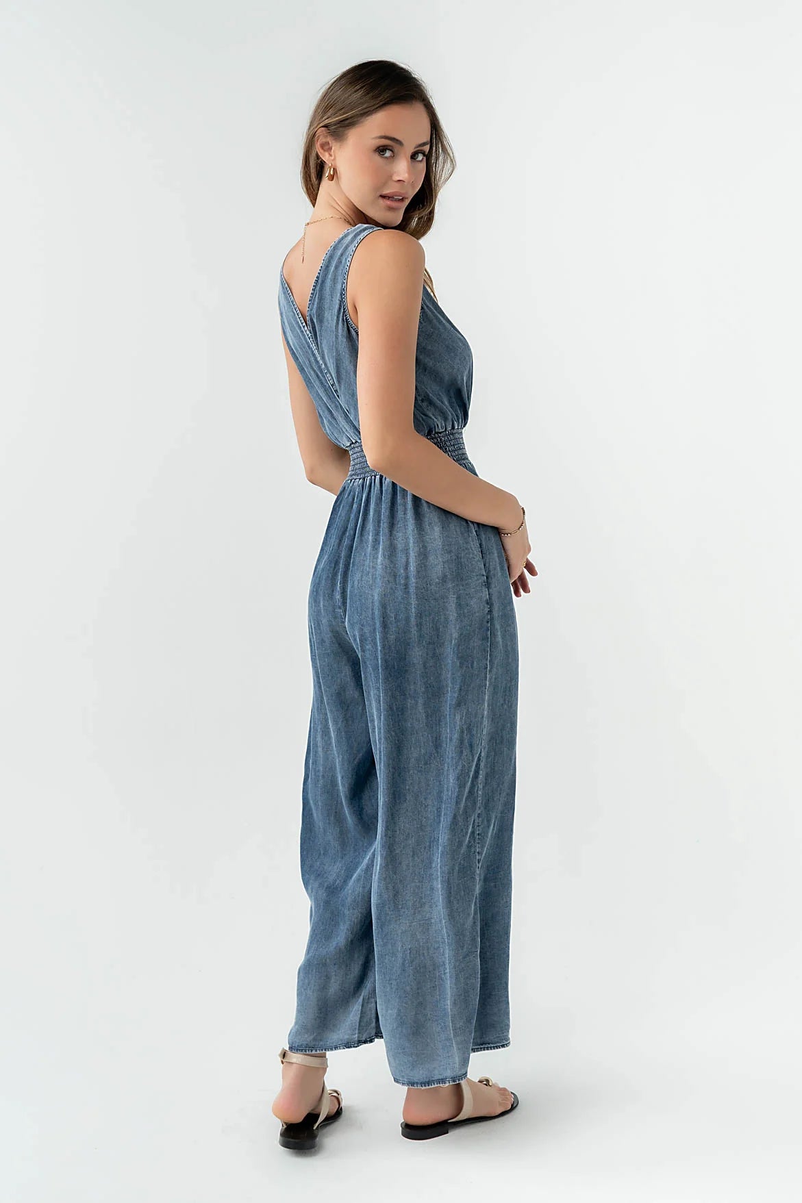 Kasie Smocked Jumpsuit