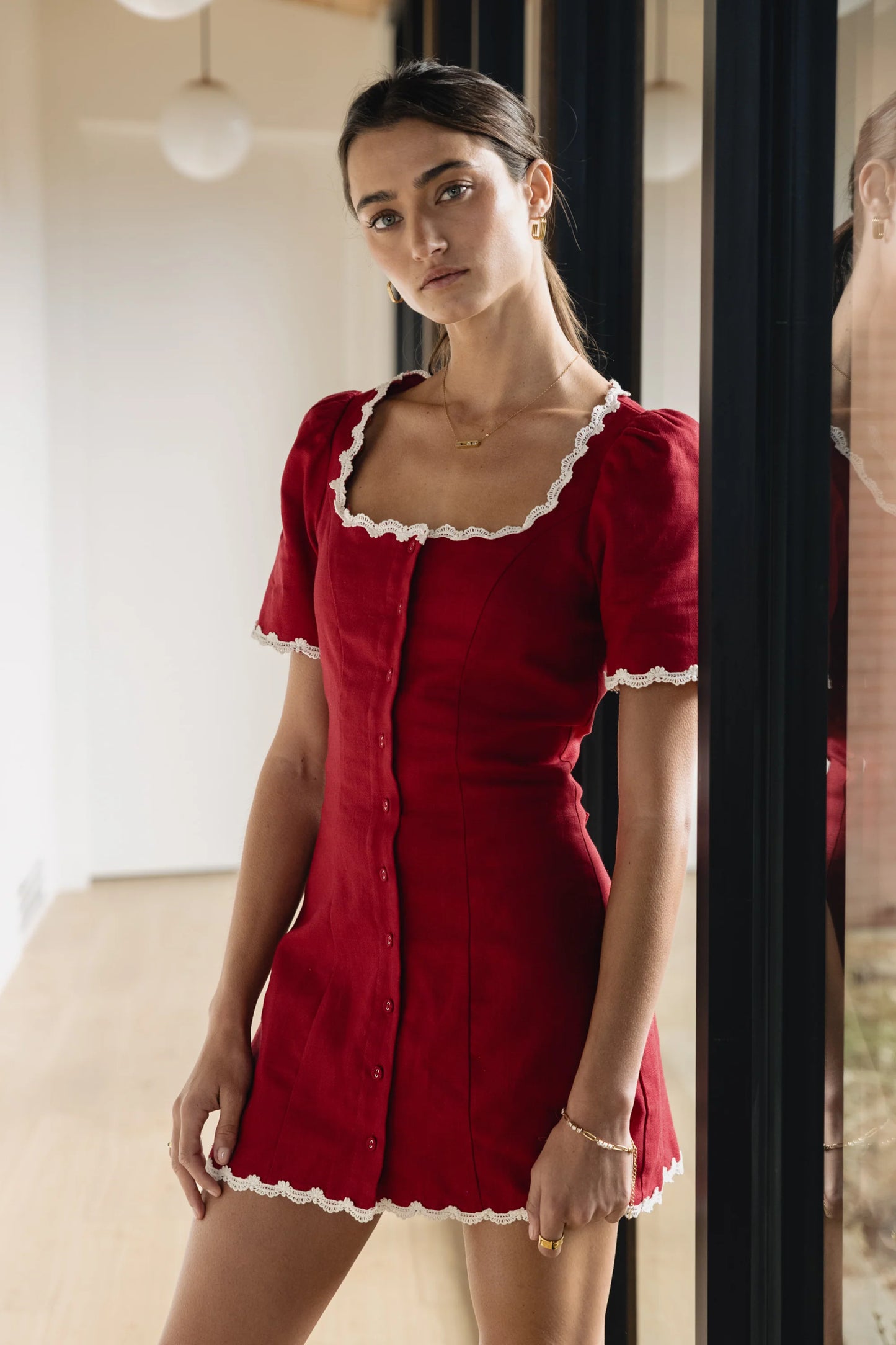 Aubrey Ric Rac Mini Dress