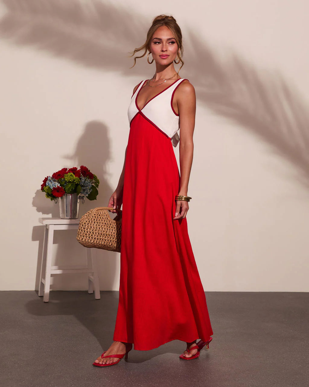 Alexandrea Colorblock Maxi Dress