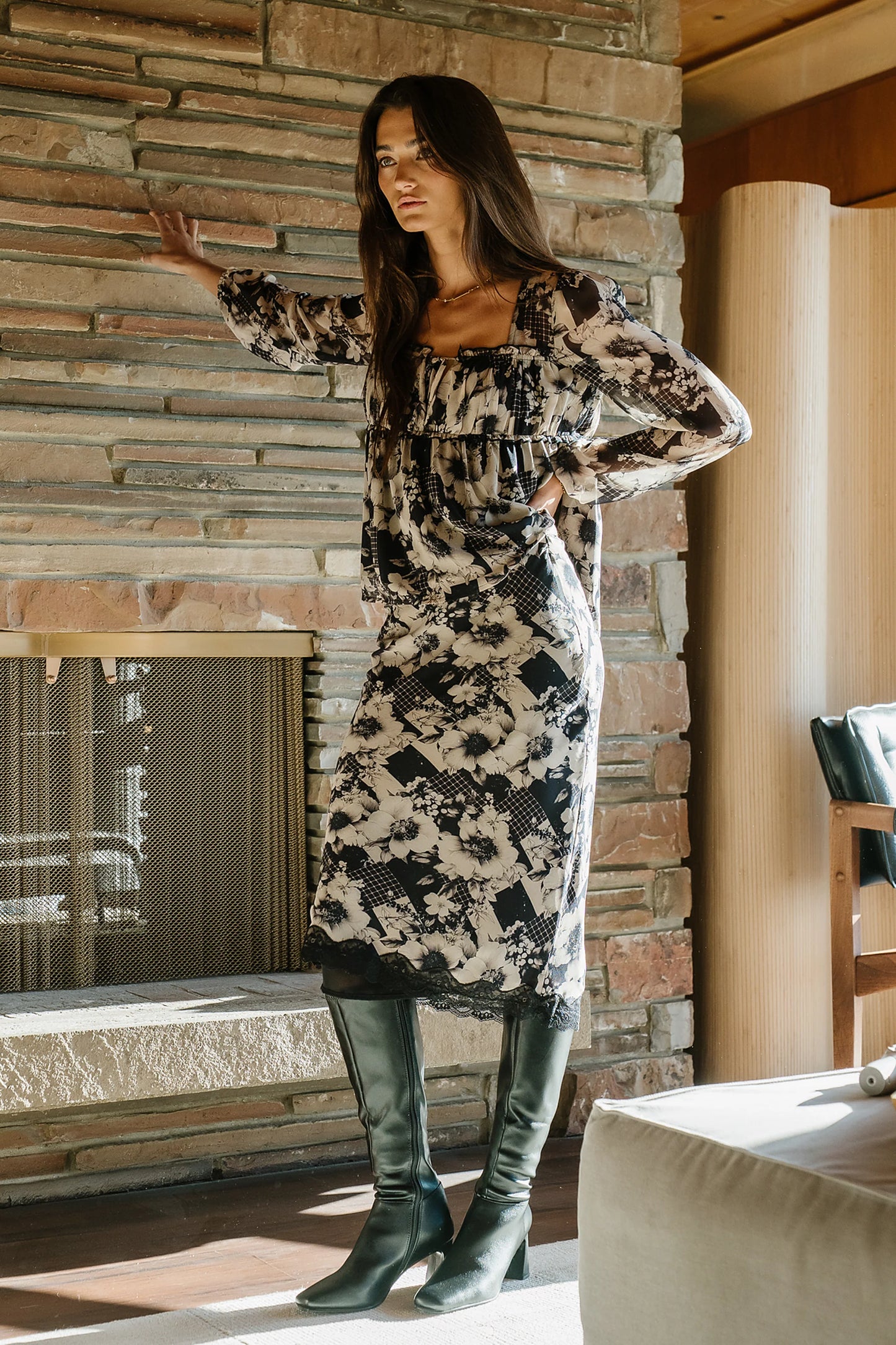 Kate Floral Midi Skirt