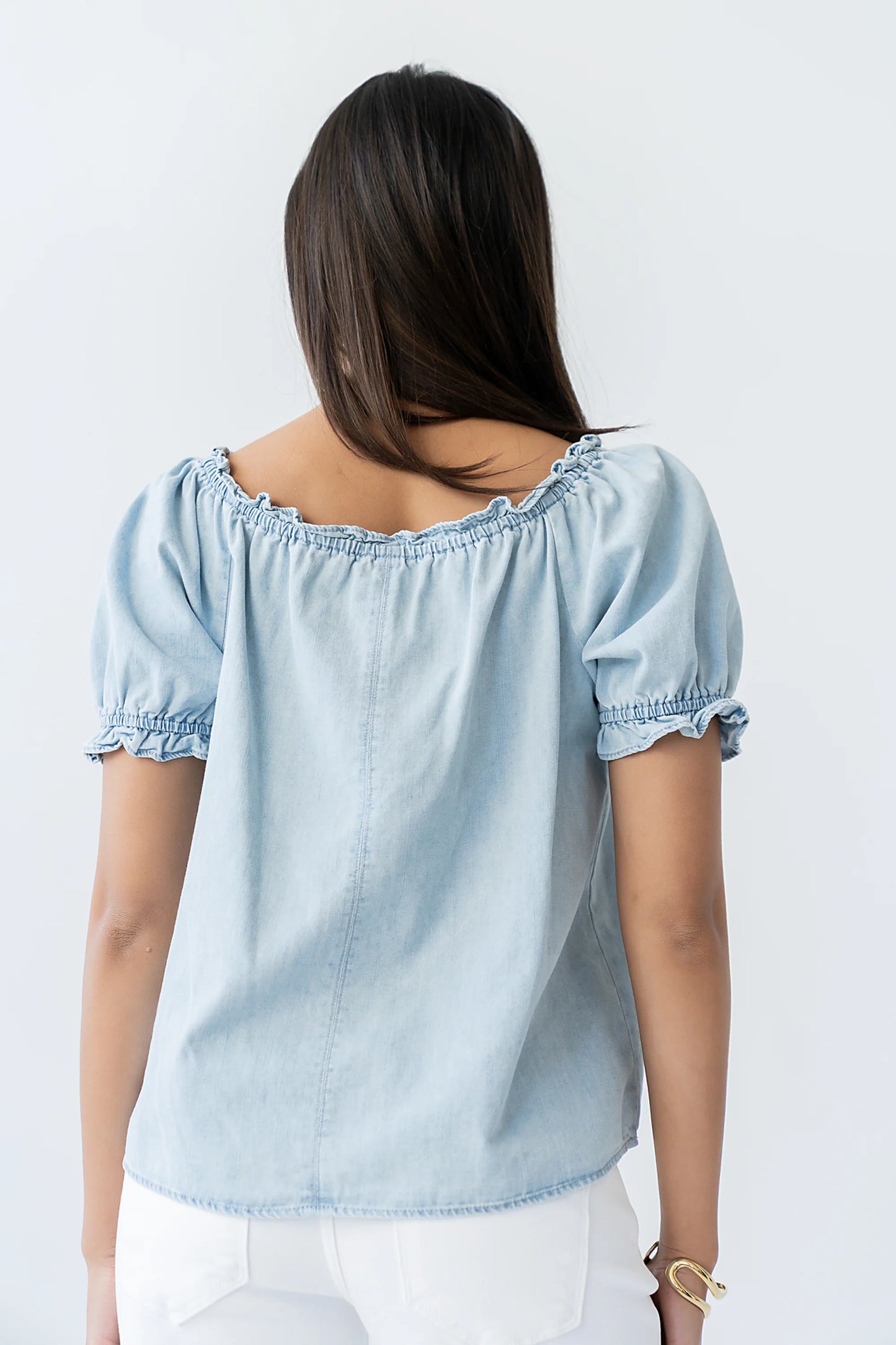 Charlotte Denim Blouse