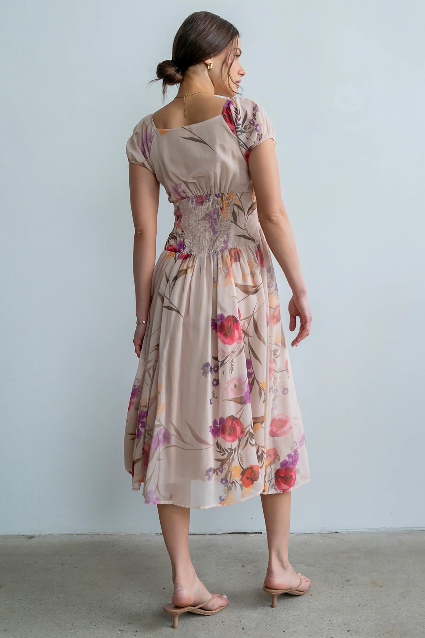 Carly Floral Midi Dress