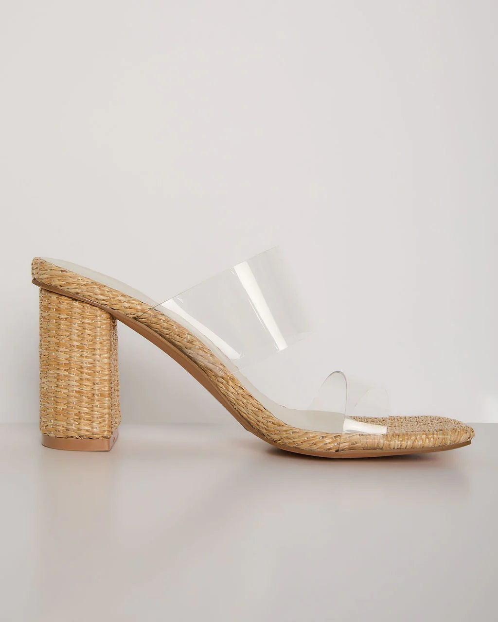 Sunny Days Clear Open Toe Mules