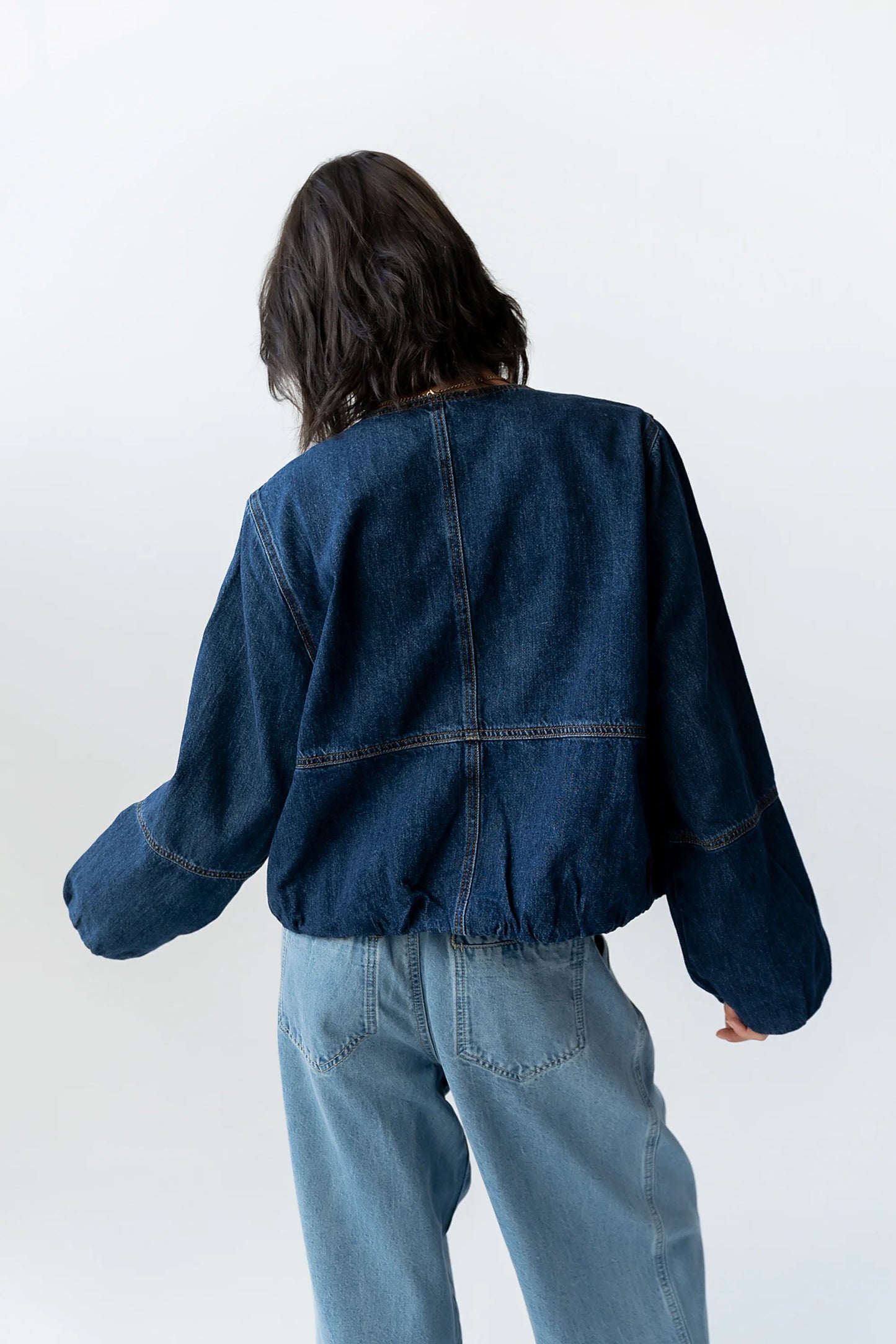 Maggie Denim Bubble Jacket