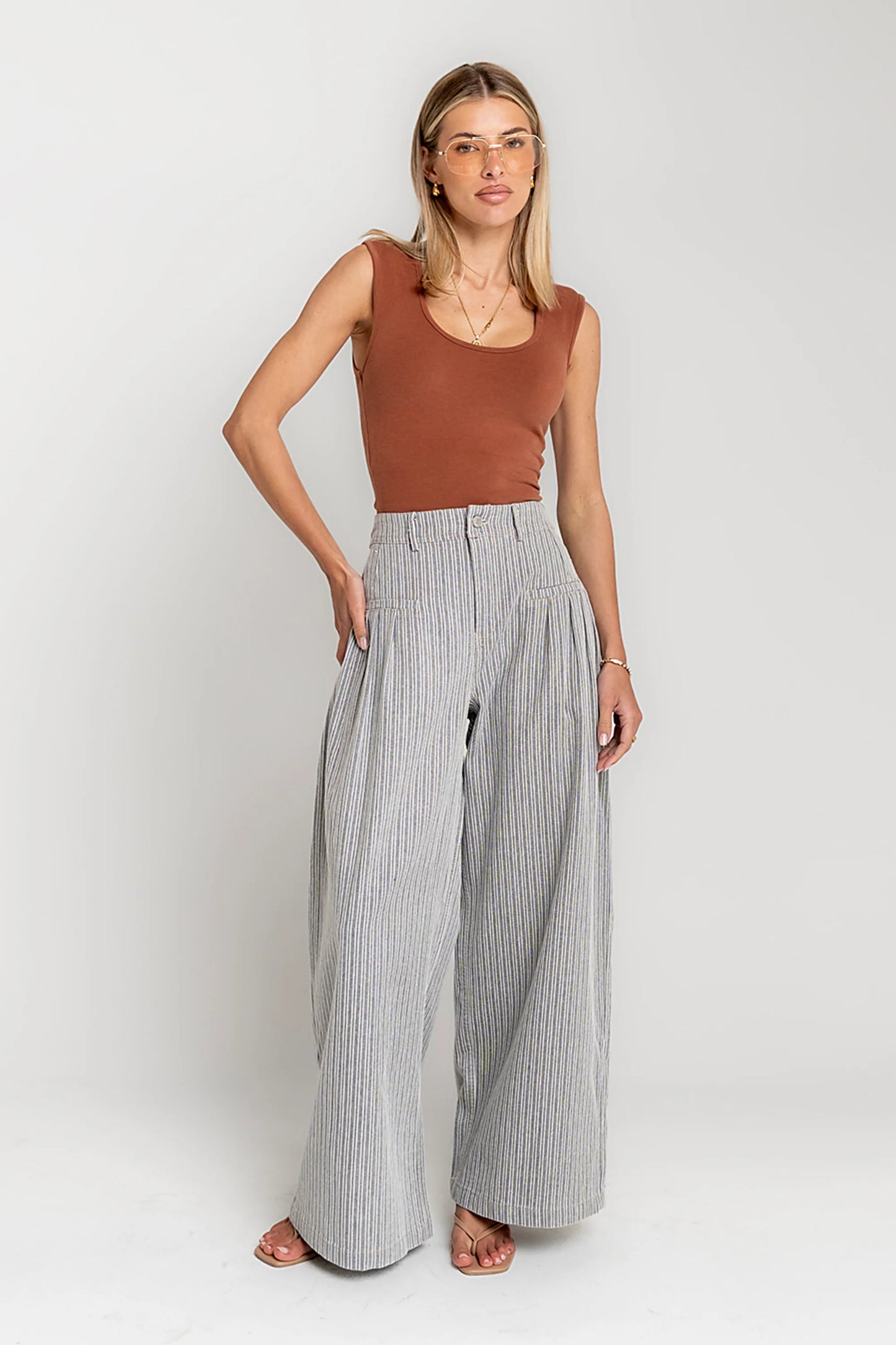 Anna Tank Top in Rust