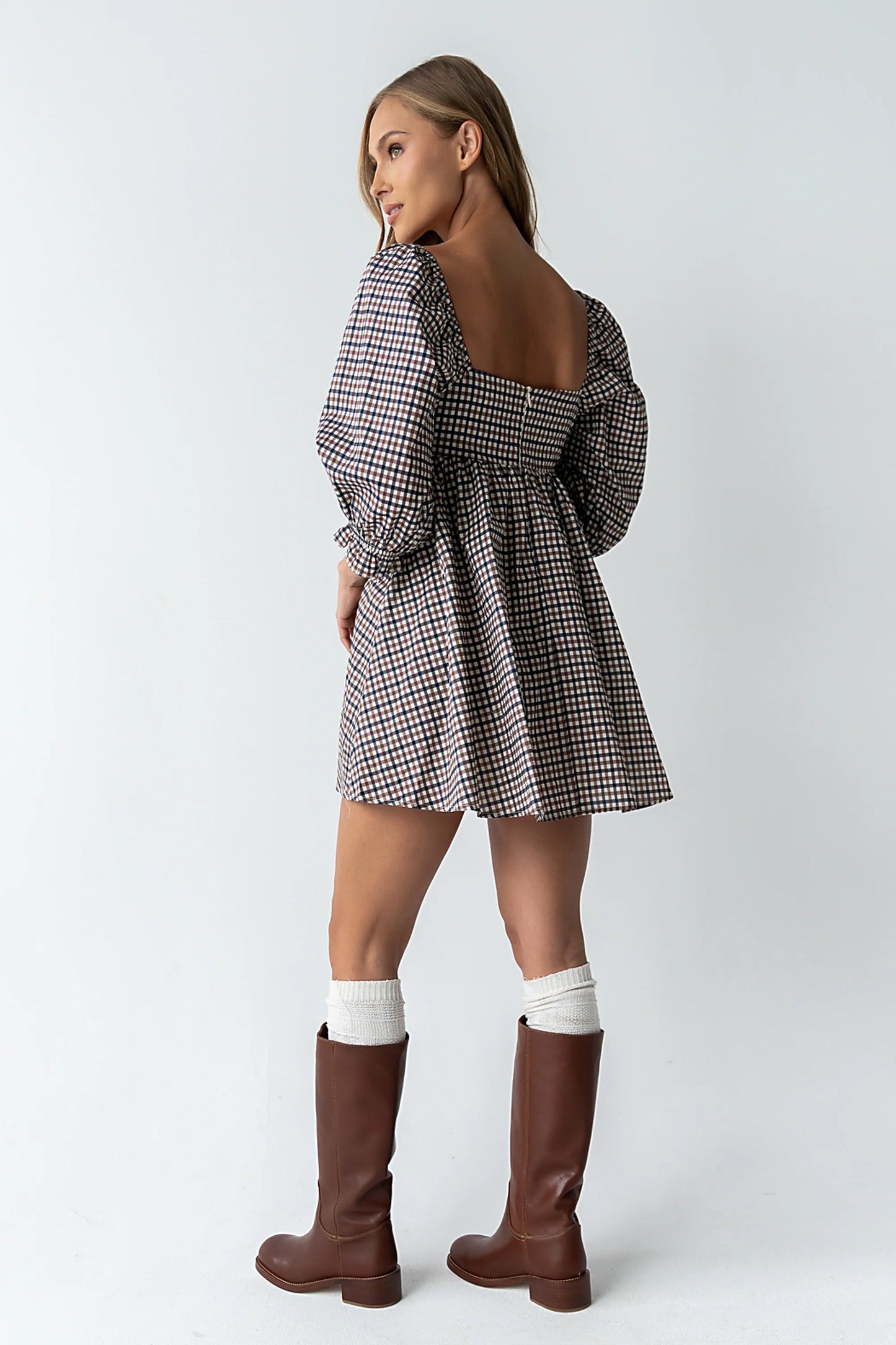 Wren Gingham Mini Dress