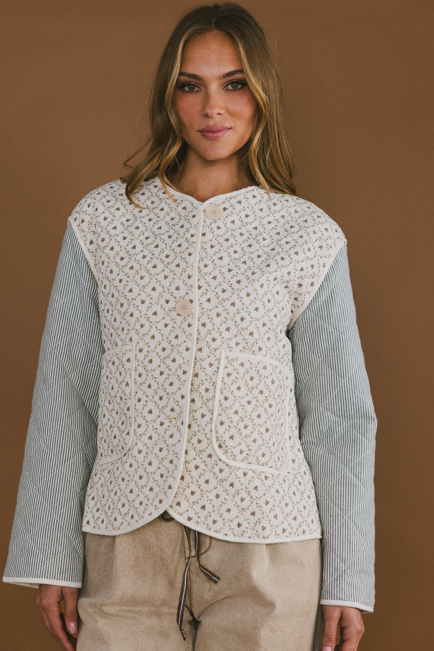 Lucas Quilted Jacket in Forest