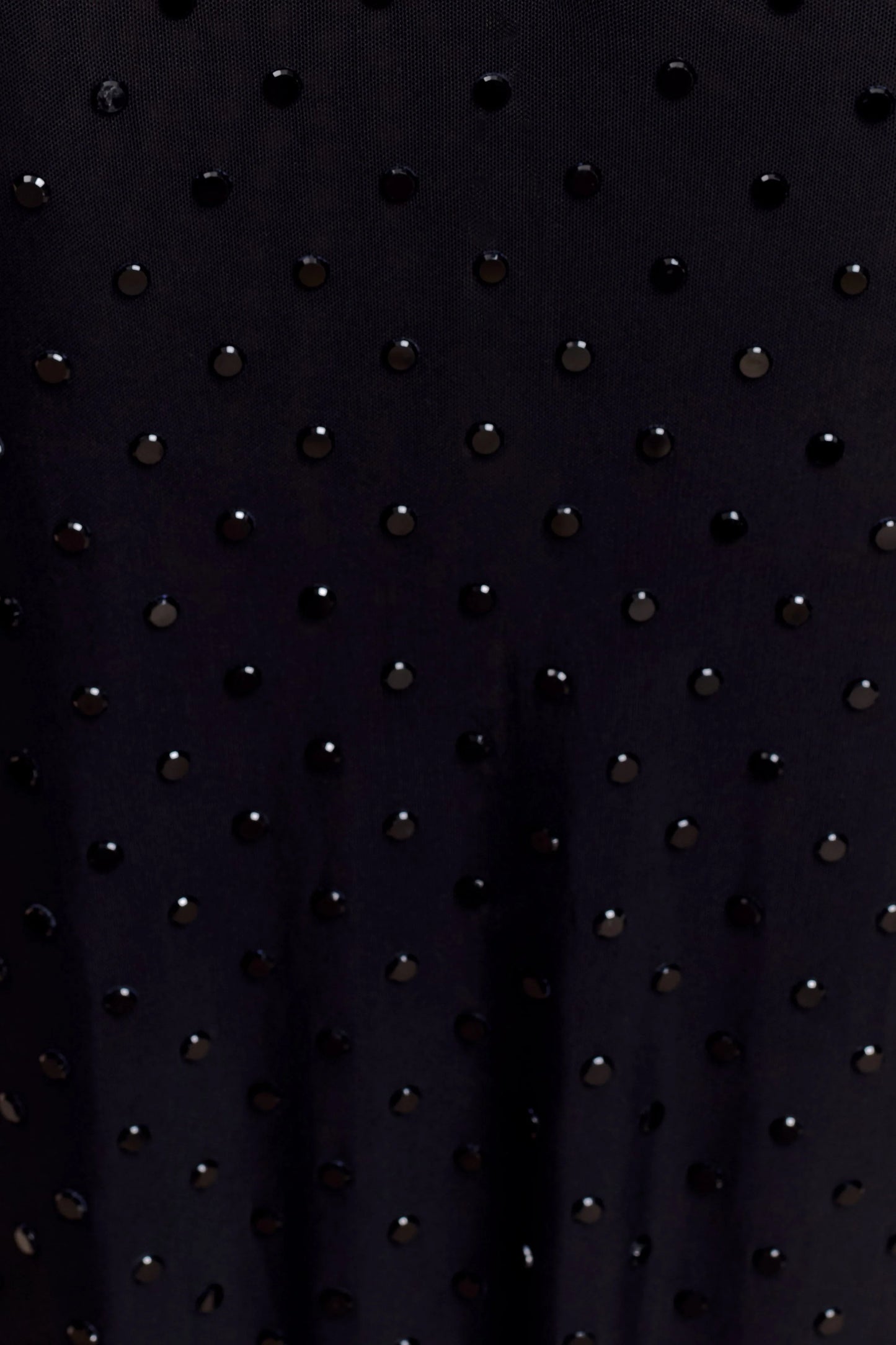 Acadia Diamante Long Sleeve Maxi Dress - Black