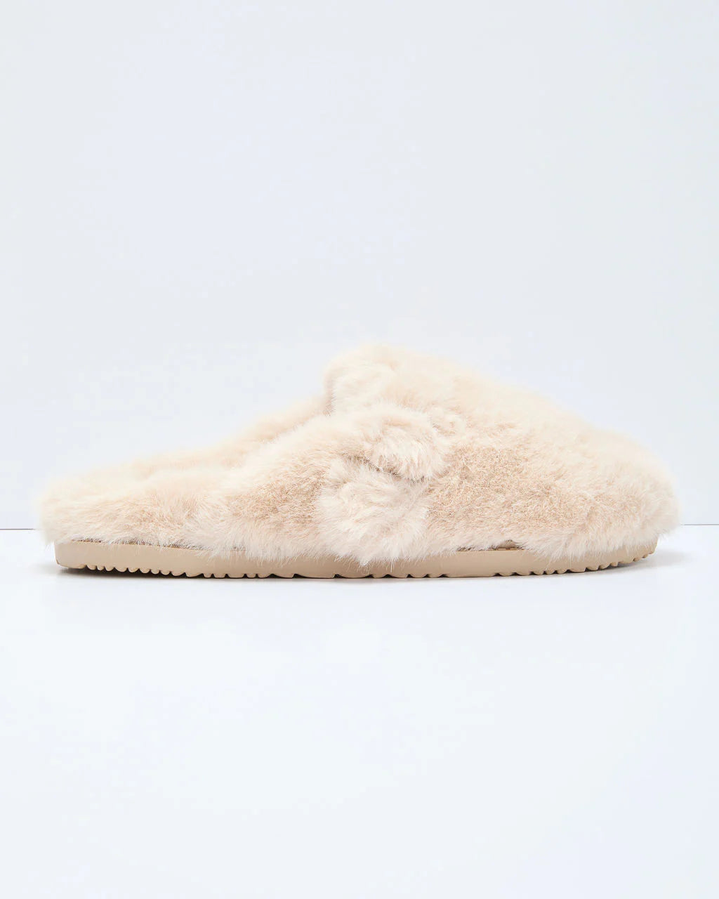 Snowfall Secrets Faux Fur Mules