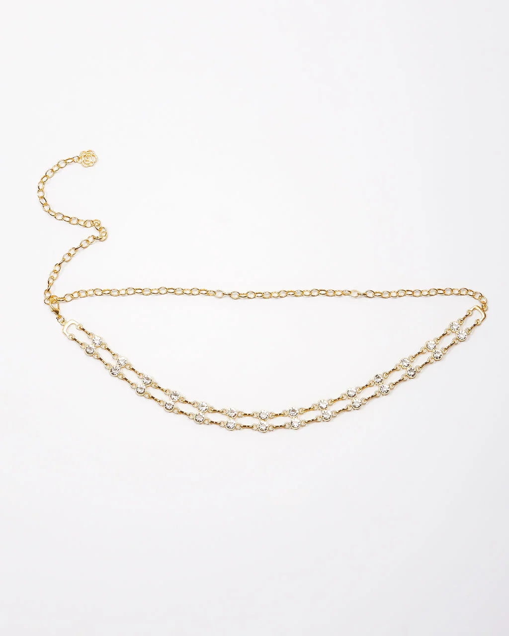 Alfred Rhinestone Chain Belt