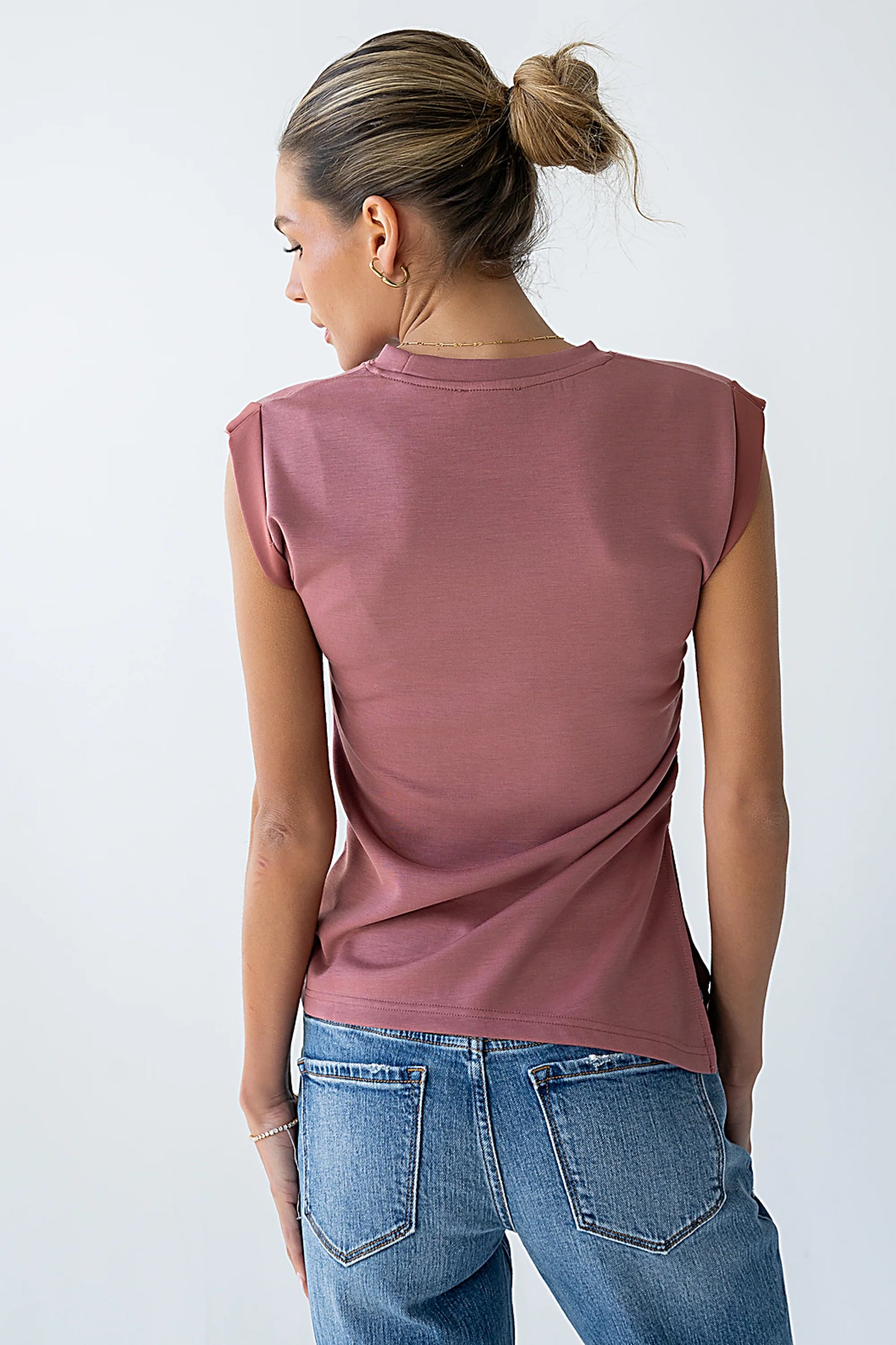 Johny Asymmetrical Top in Marsala