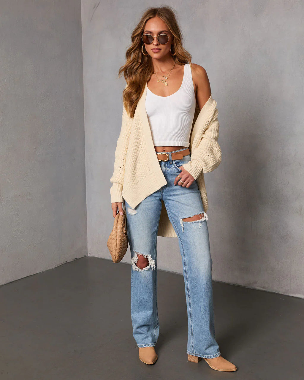 Soft Moments High Low Open Knit Cardigan