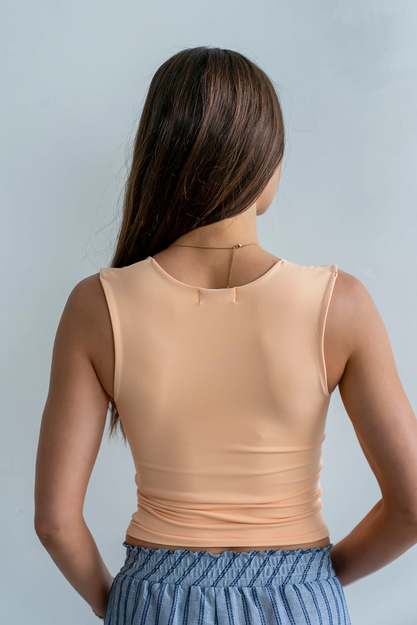 Millie Tank Top in Peach