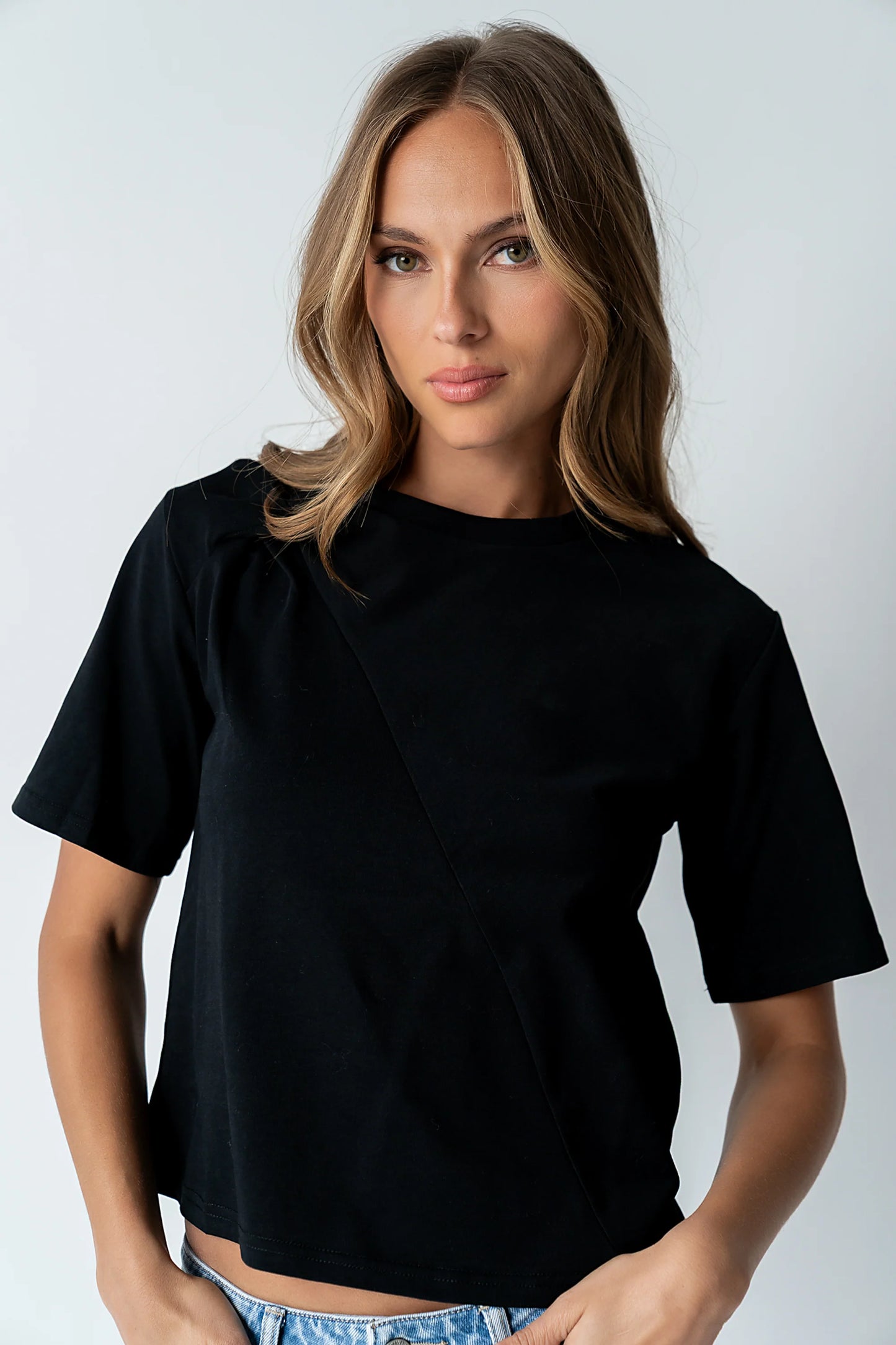 Buckley Knot Top in Black
