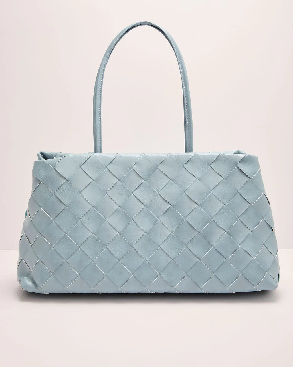 Christy Woven Vegan Leather Tote