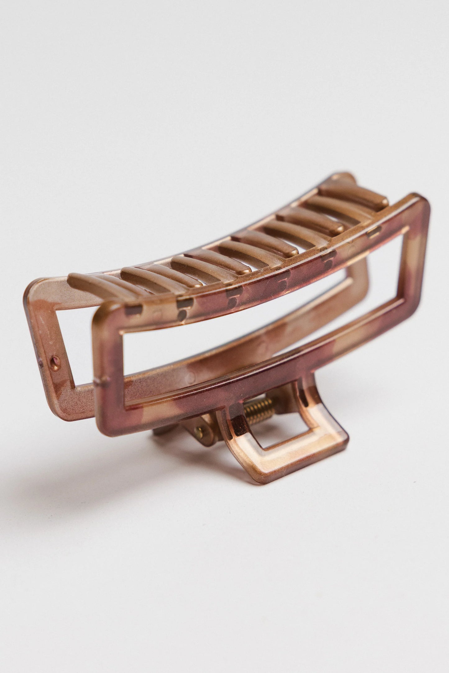 Abstract Cutout Claw Clip in Red