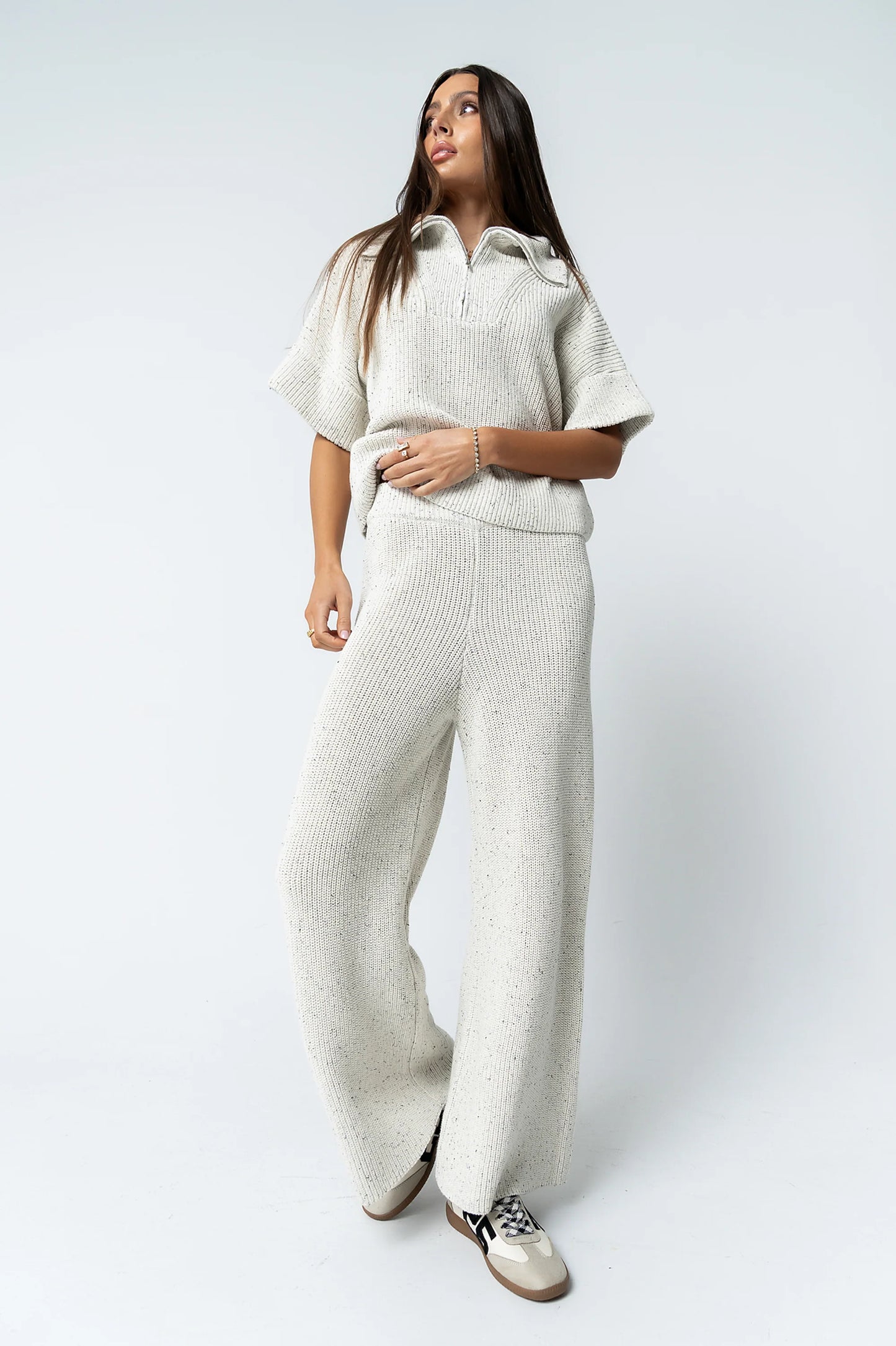 Jensen Speckled Wide Leg Pants