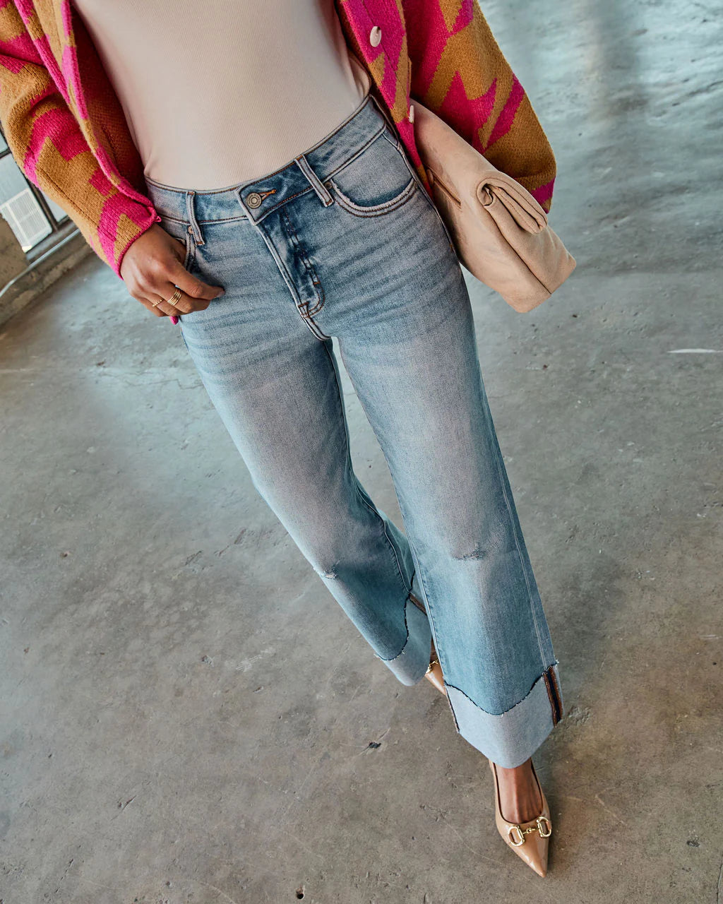 Baseline Super Stretch High Rise Flare Jeans