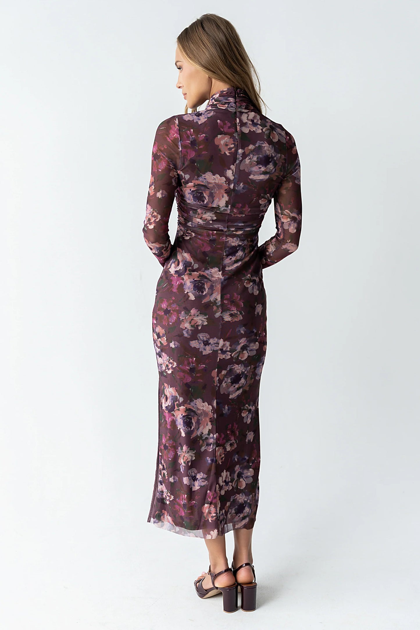 Jovie Floral Mesh Maxi Dress