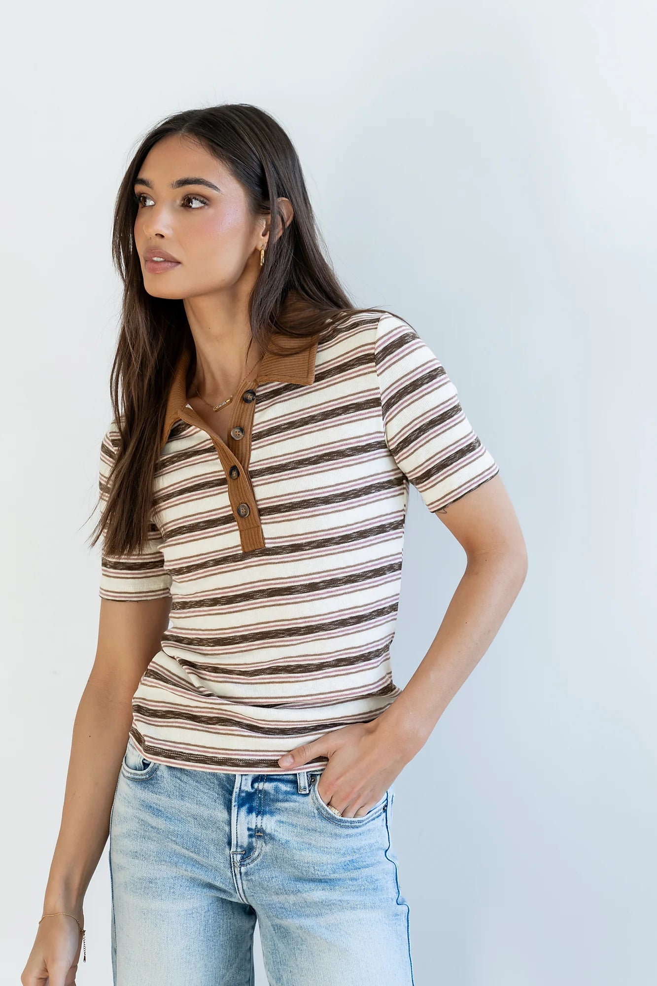 Jozette Striped Top