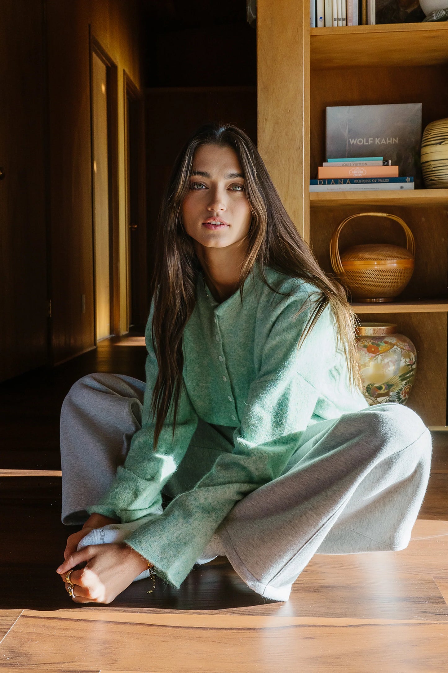 Maci Cardigan in Seafoam